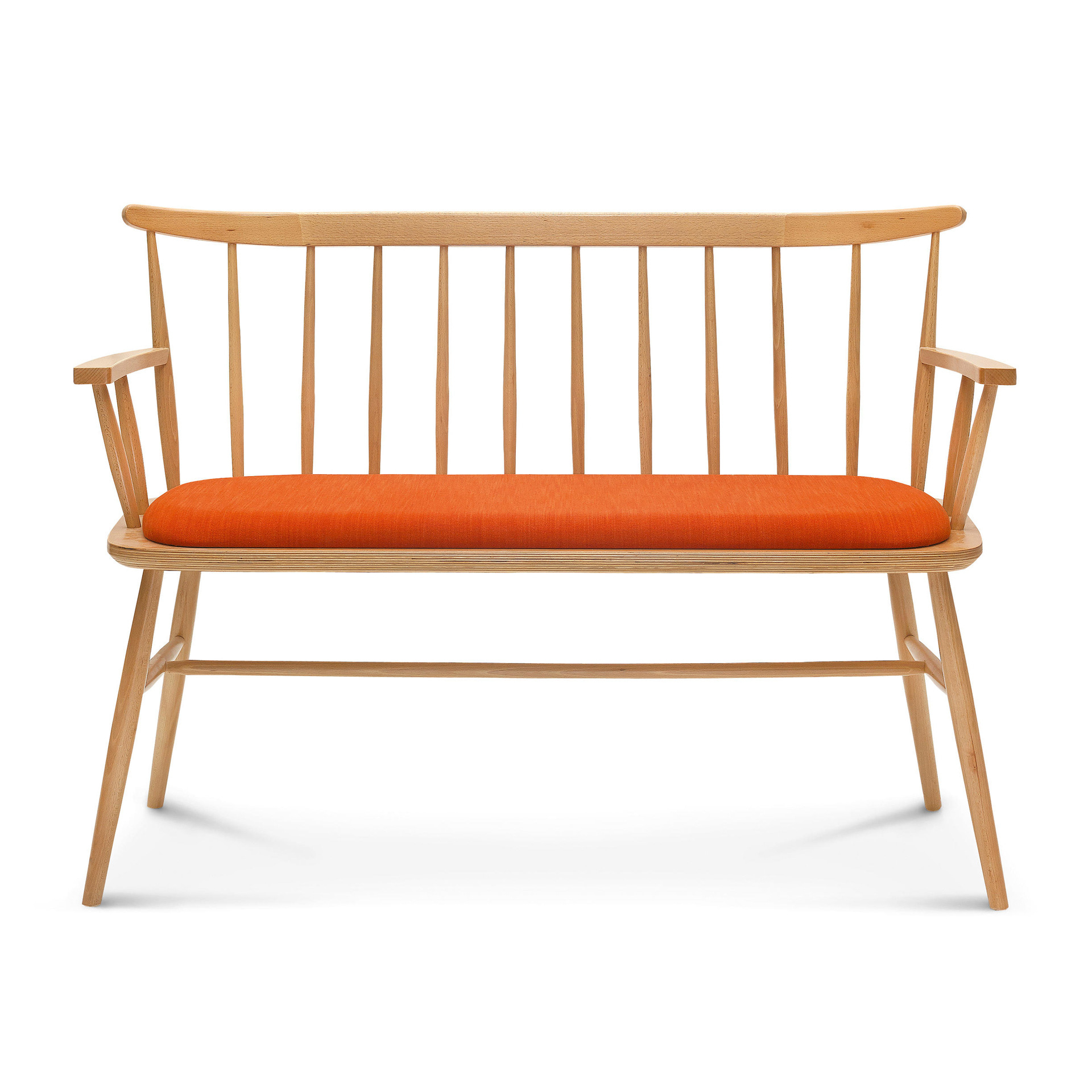 Viennese 2 seater sofa (bench) with beech wood frame D-3005