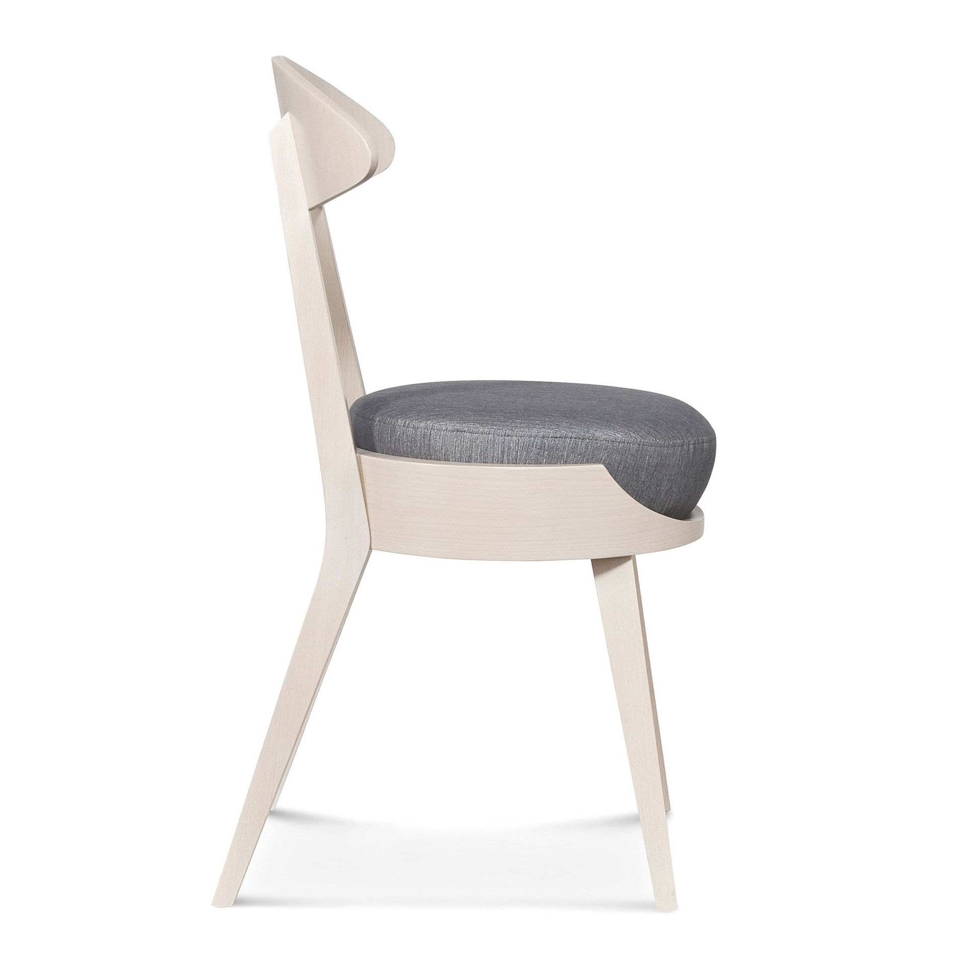 Wooden chair with upholstered seat A-3072