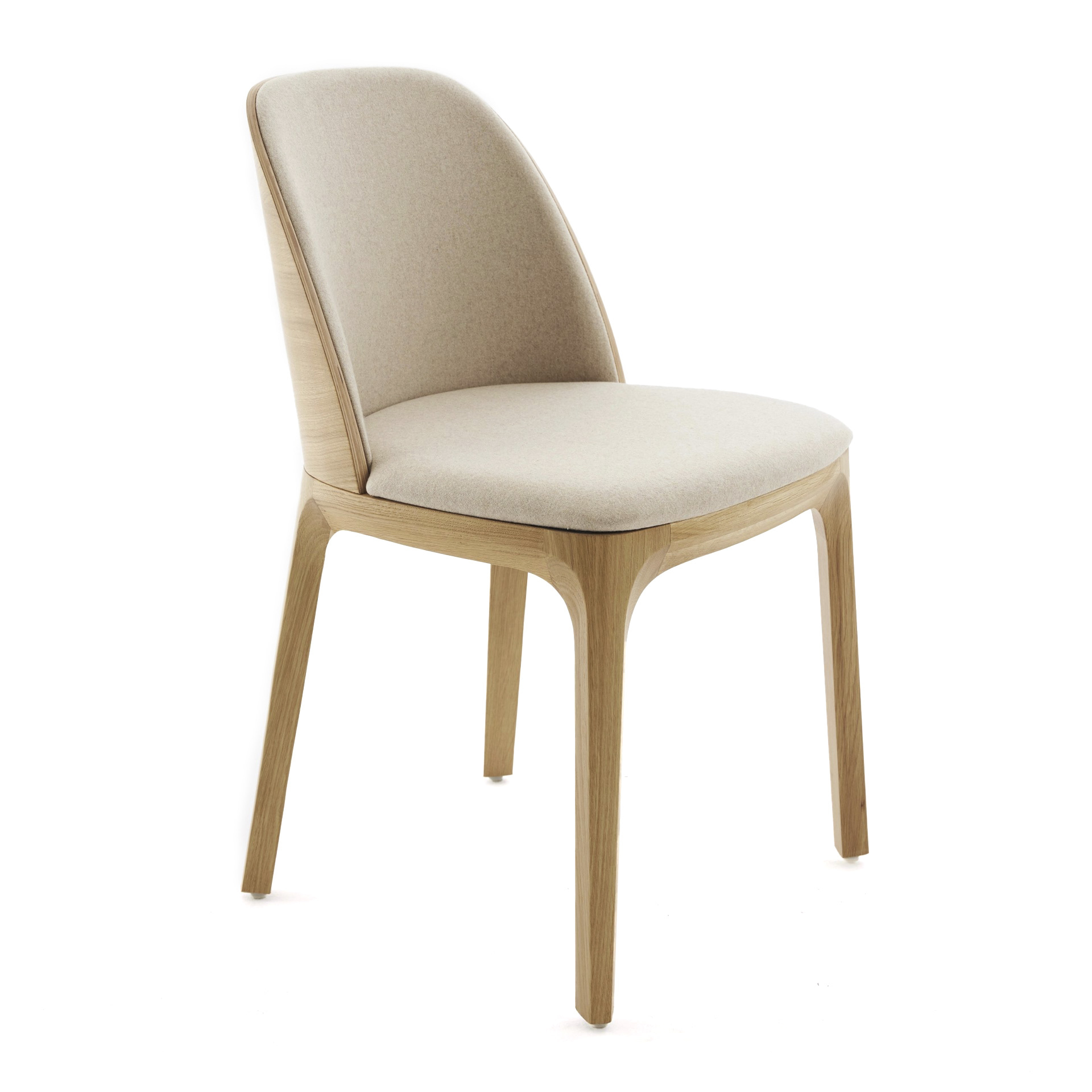 Scandinavian upholstered wooden chair A-3054
