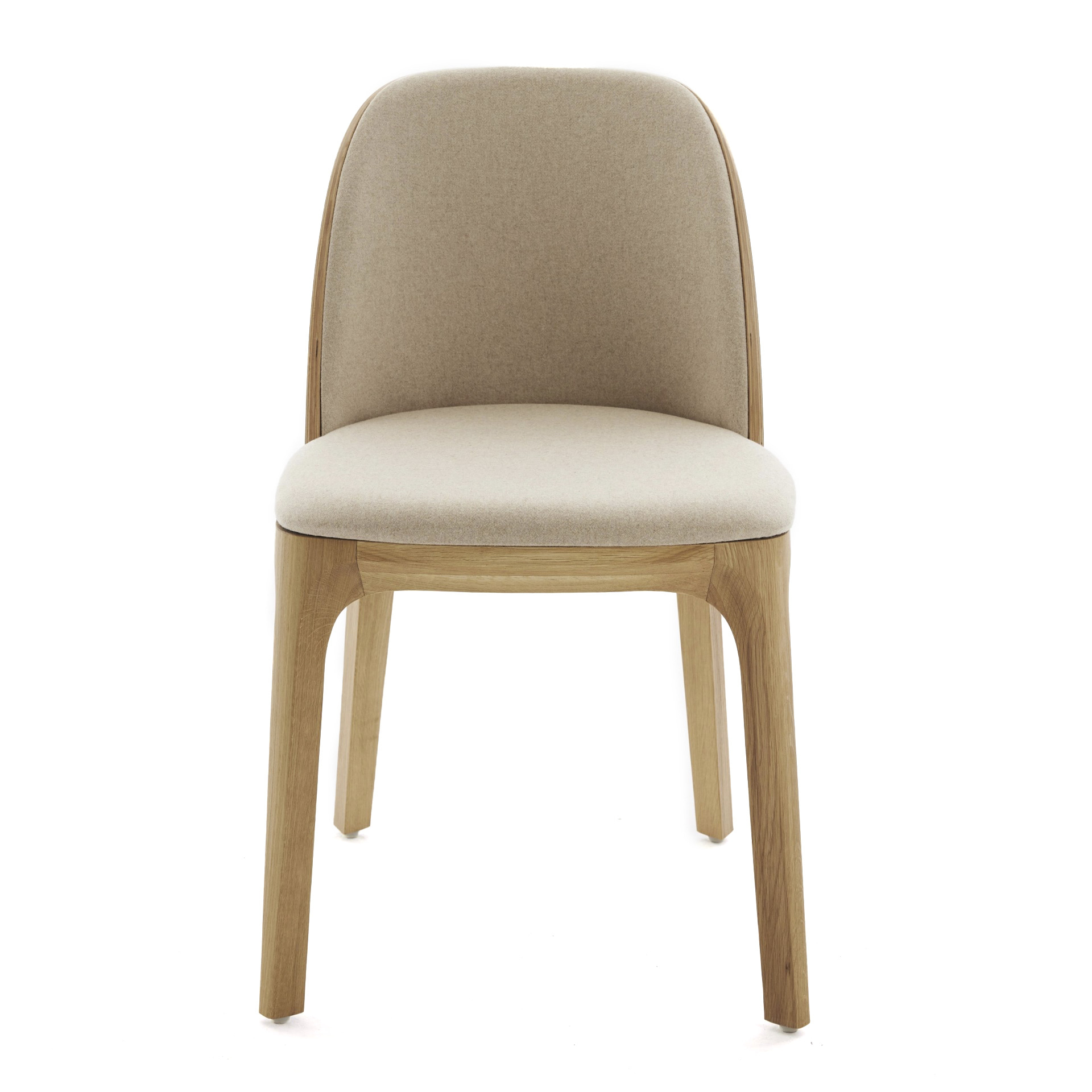 Scandinavian upholstered wooden chair A-3054