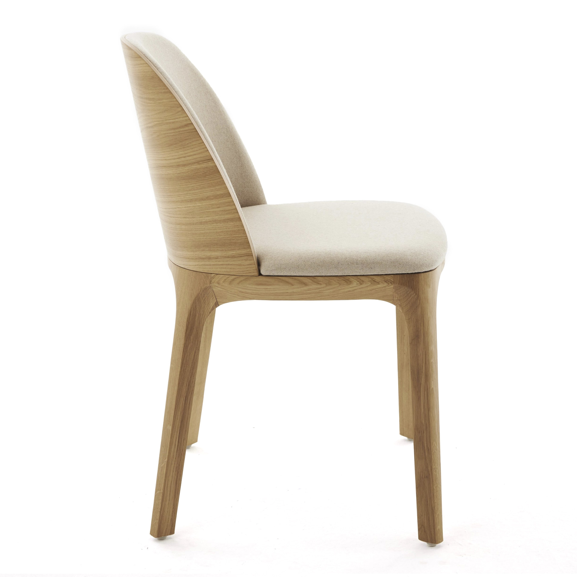 Scandinavian upholstered wooden chair A-3054