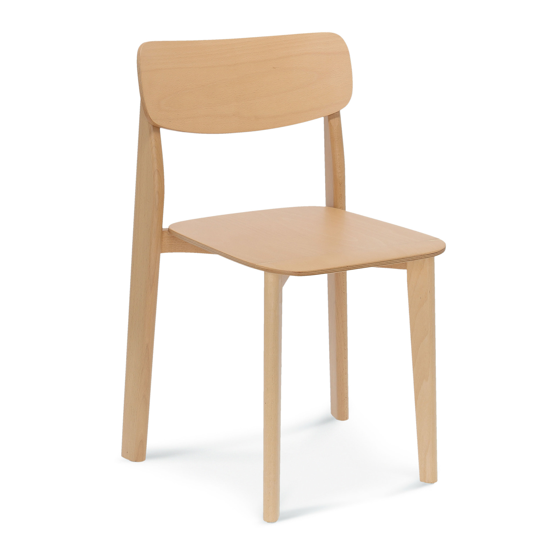 Wooden chair with solid or upholstered seat A-3058 Pala