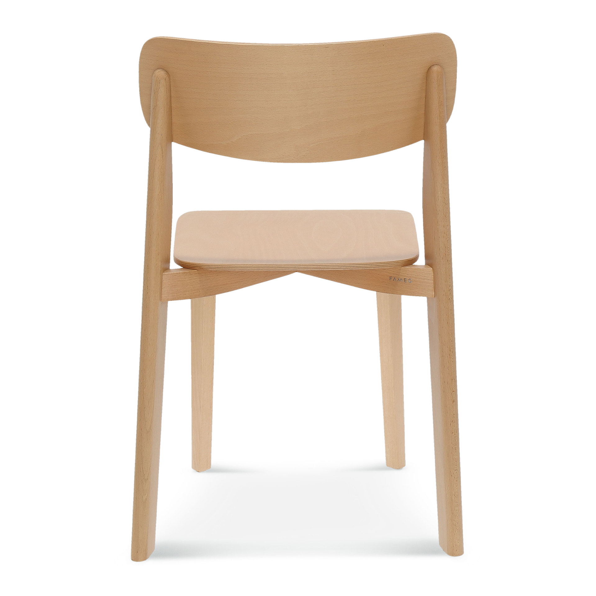 Wooden chair with solid or upholstered seat A-3058 Pala