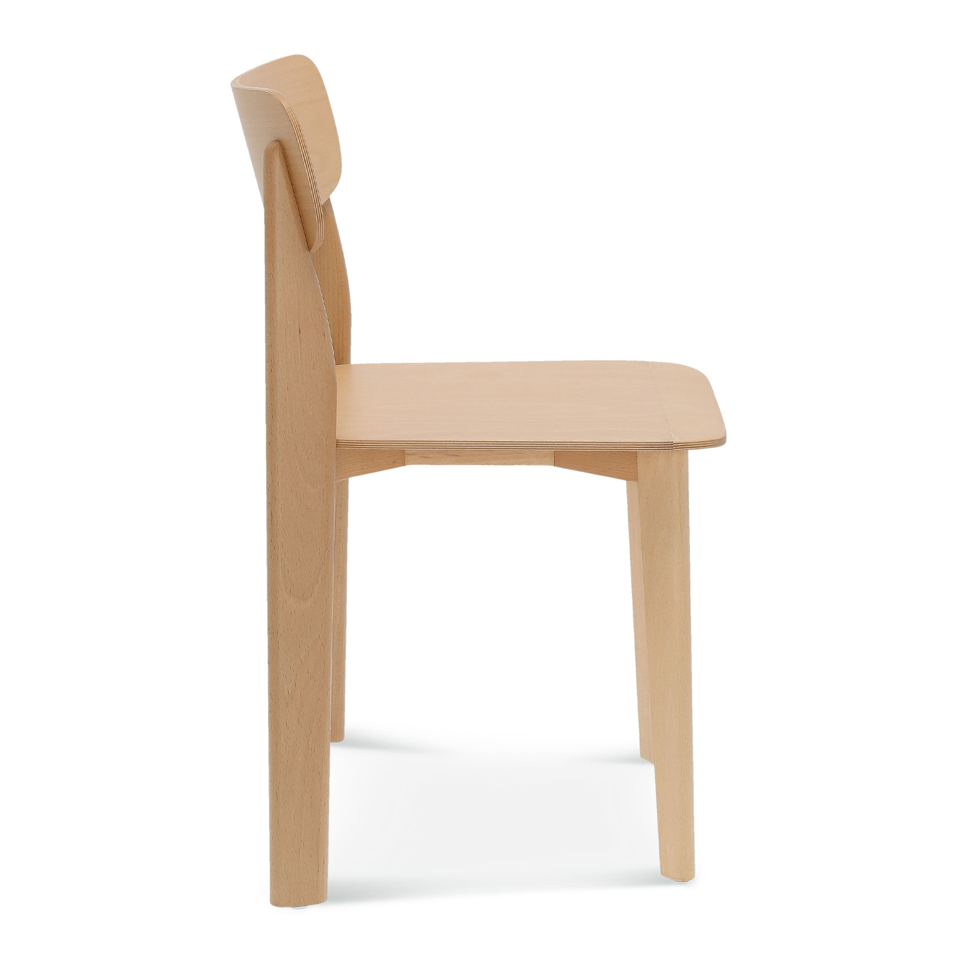 Wooden chair with solid or upholstered seat A-3058 Pala