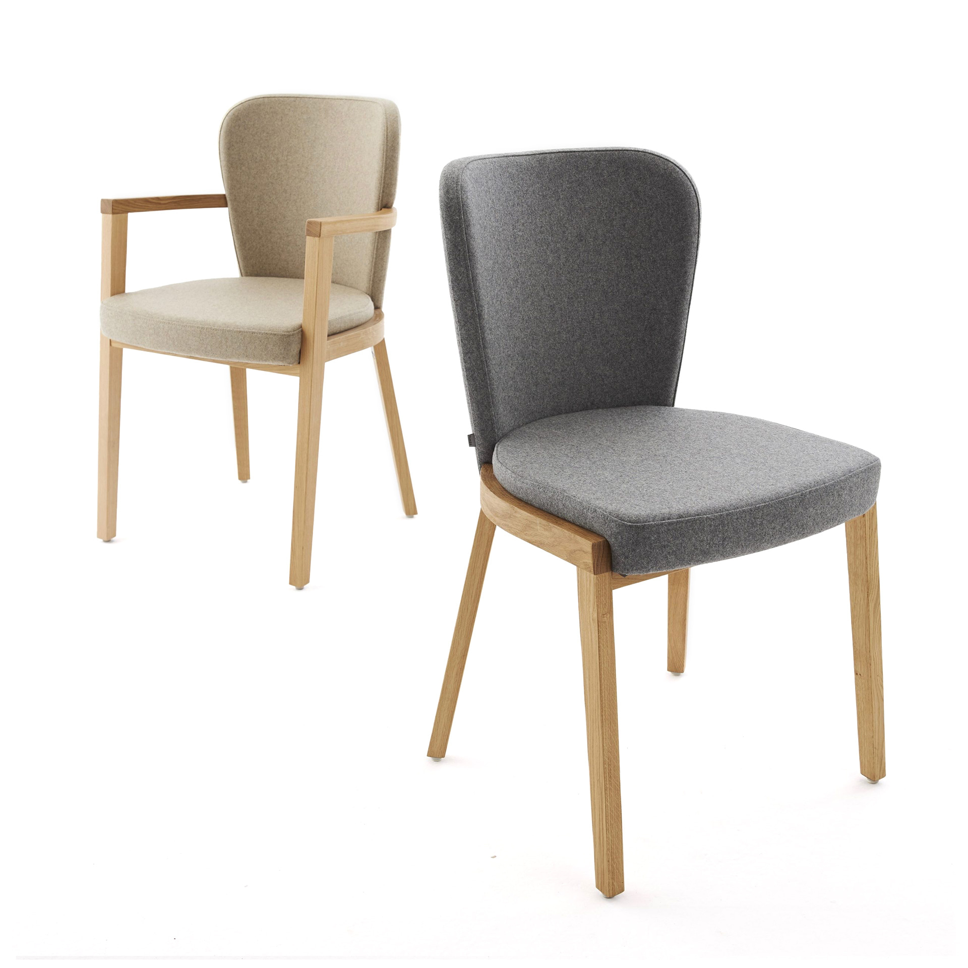 Upholstered wooden chair A-3034