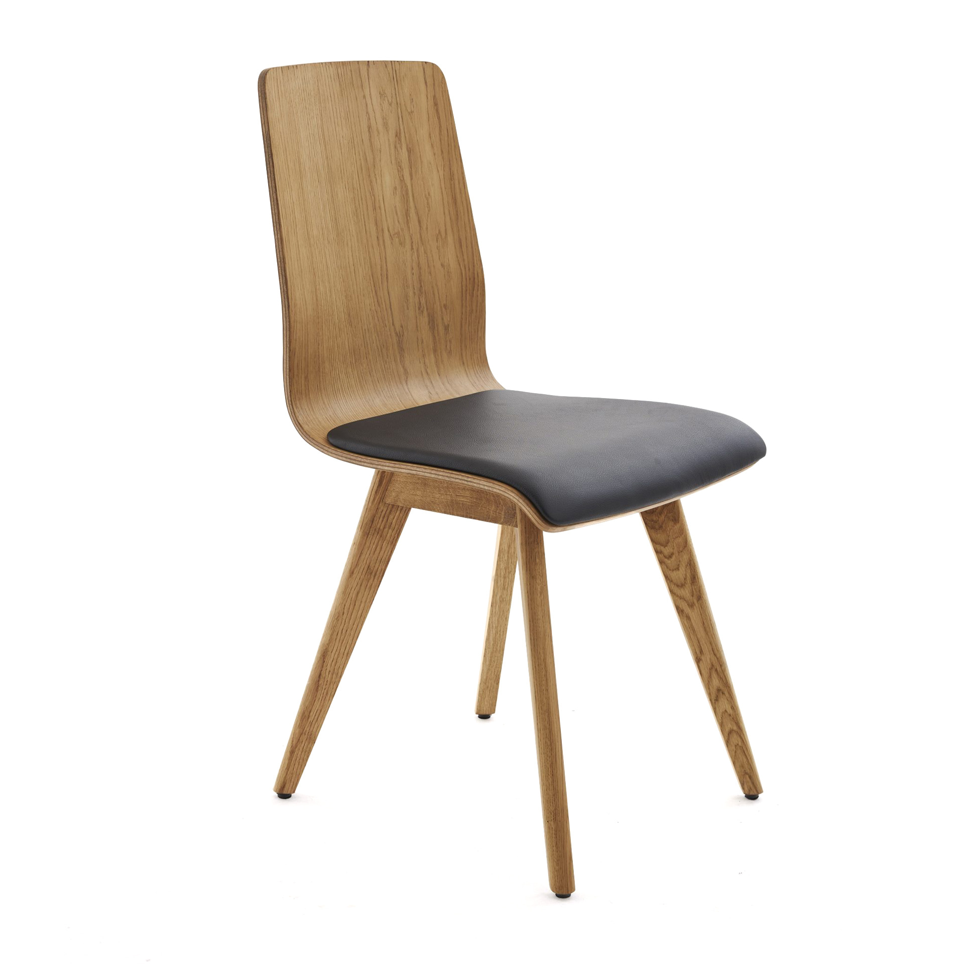 Silla con asiento macizo o acolchado