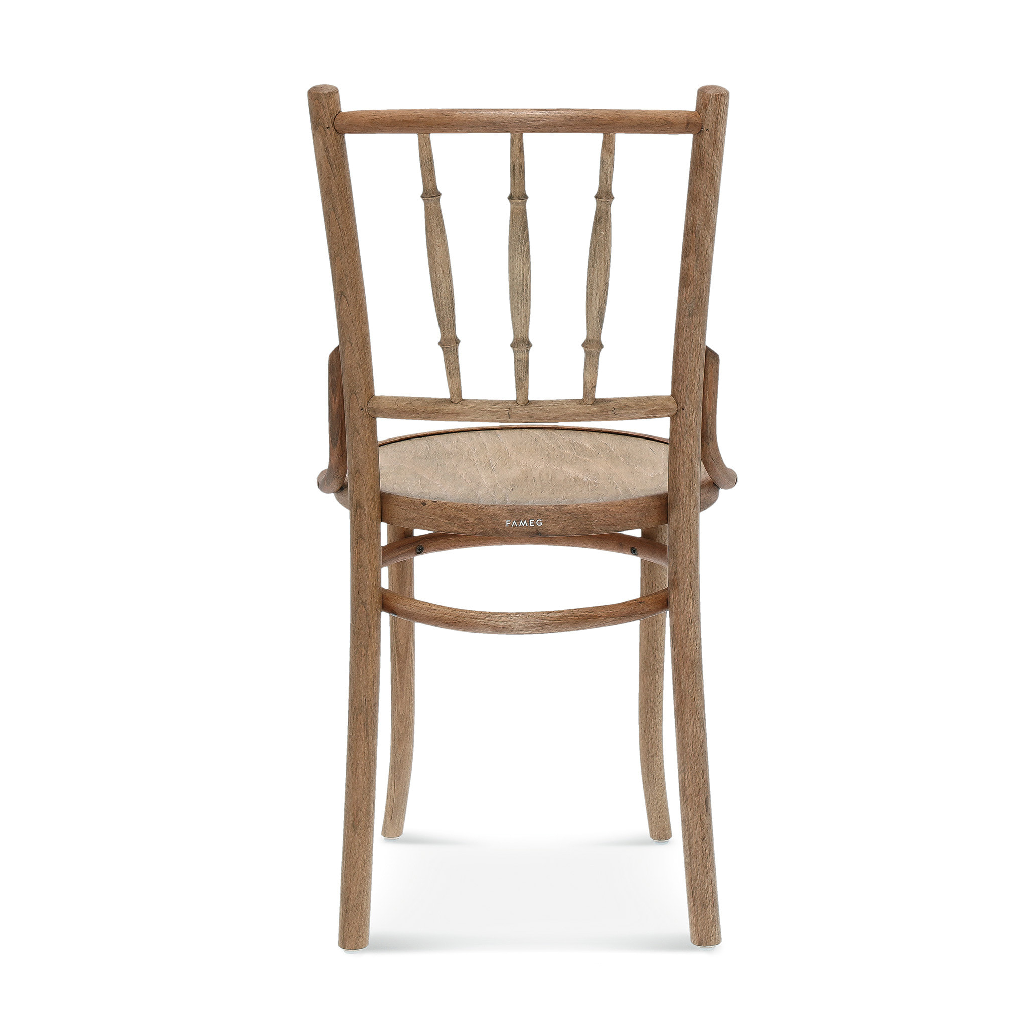 Wooden chair with solid or upholstered seat A-8145