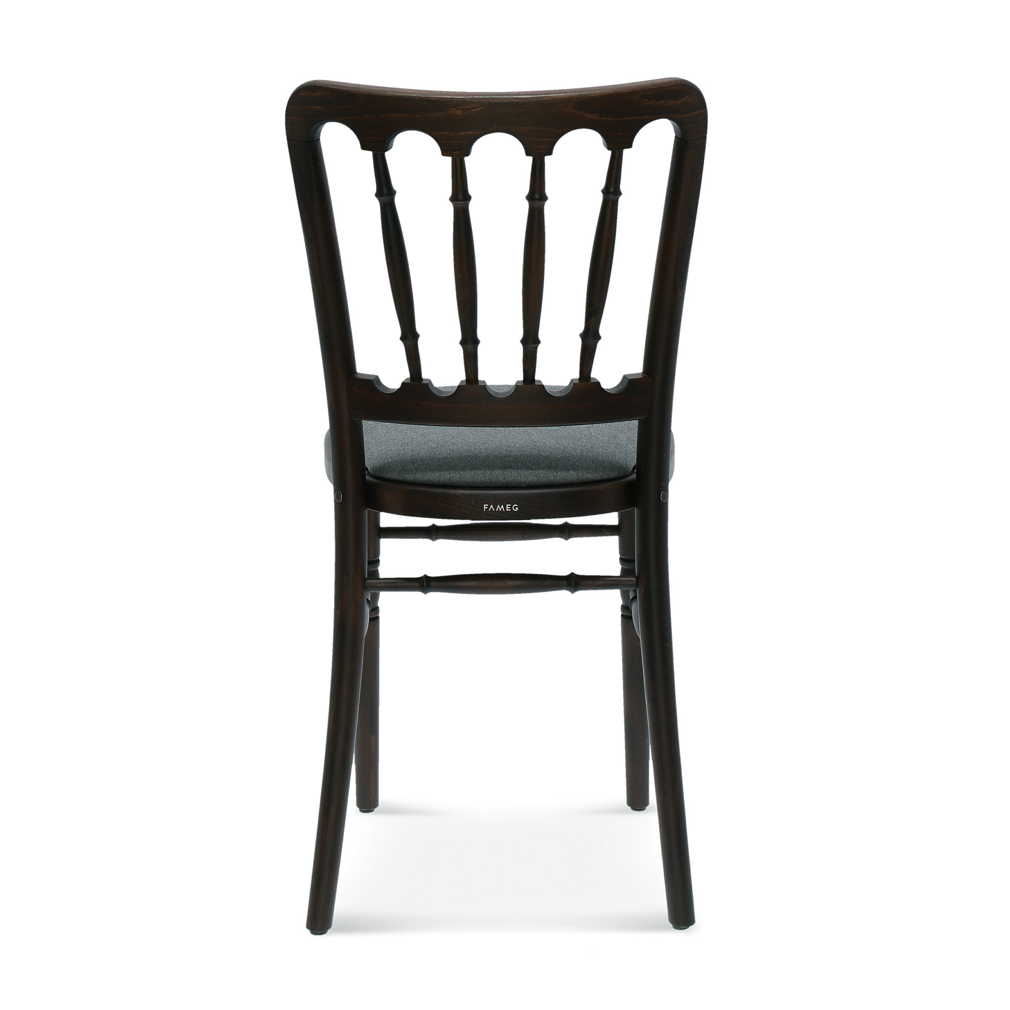 Wooden chair with solid or upholstered seat A-9607