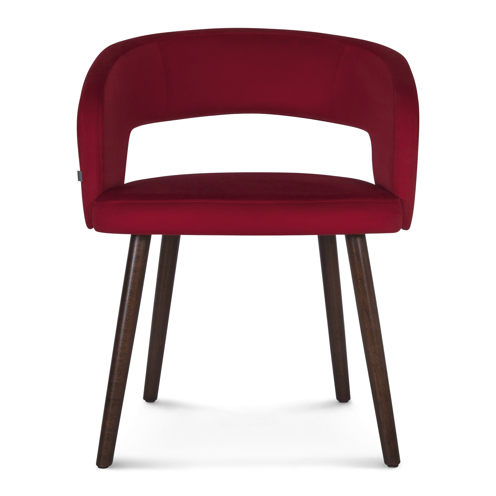 Fully upholstered wooden armchair B-3052