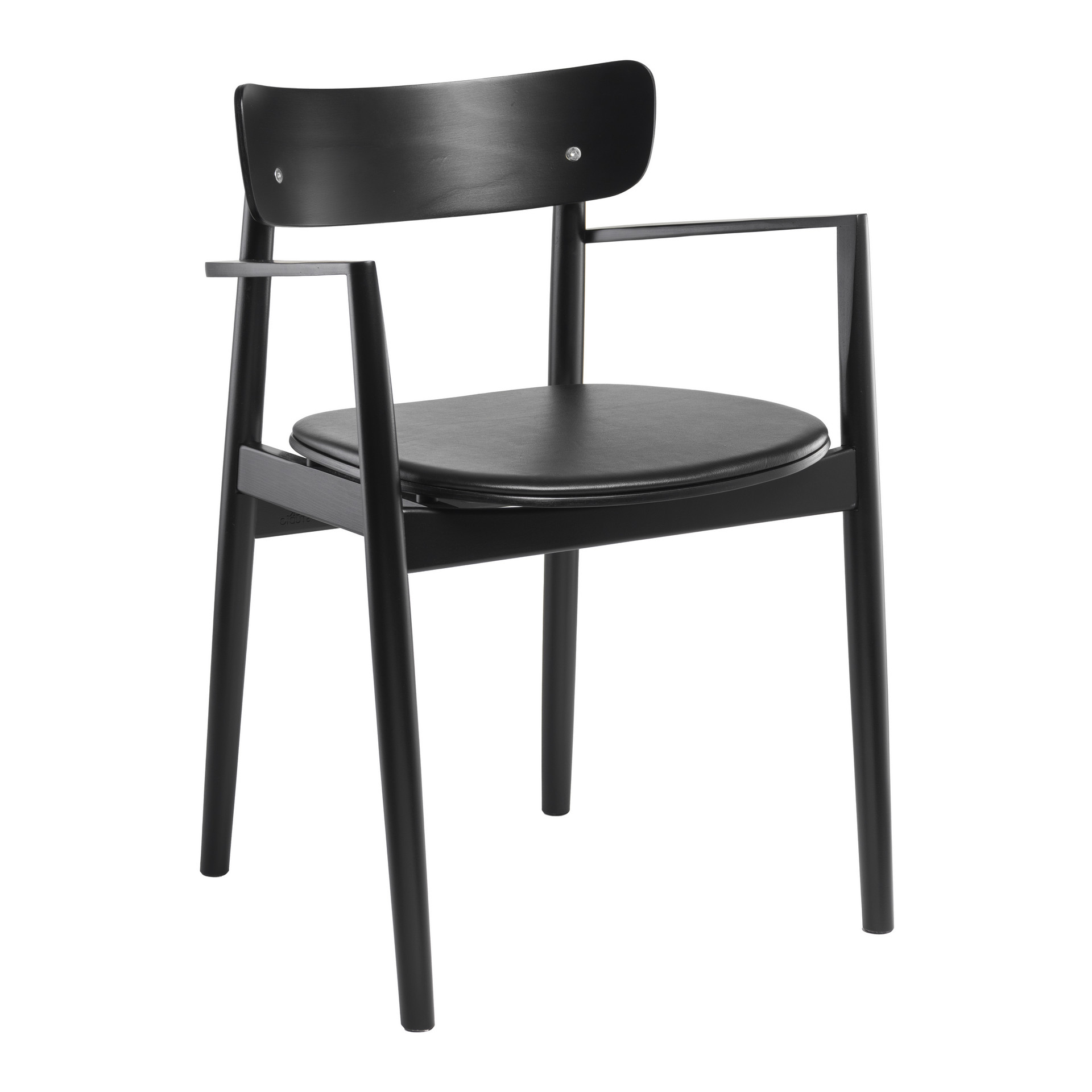Wooden chair with armrests B-3029