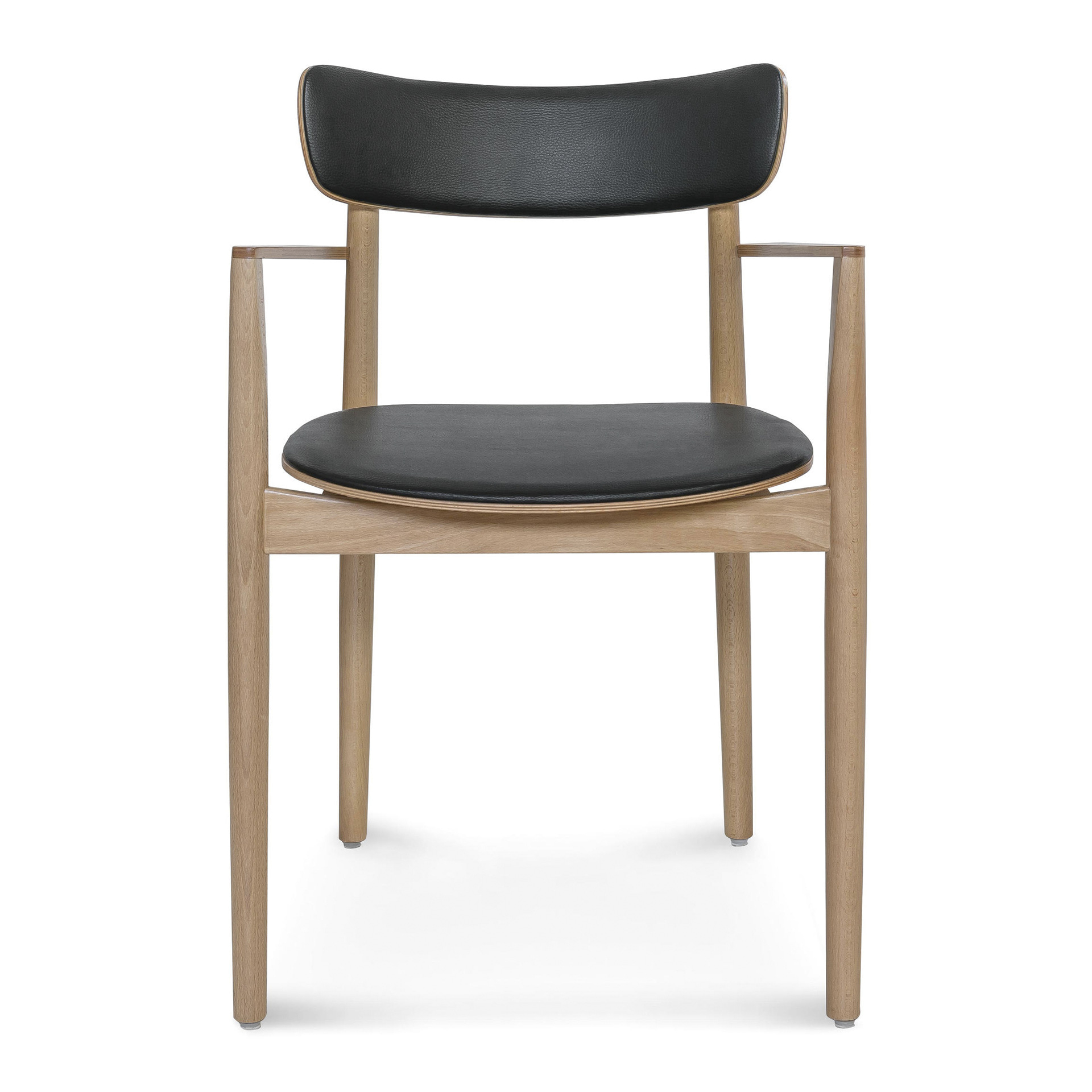 Upholstered wooden armchair B-3029/1