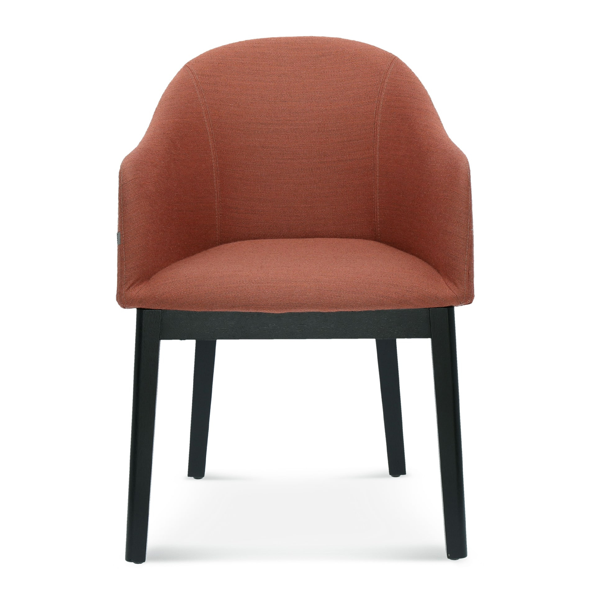 Fully upholstered wooden armchair B-3060