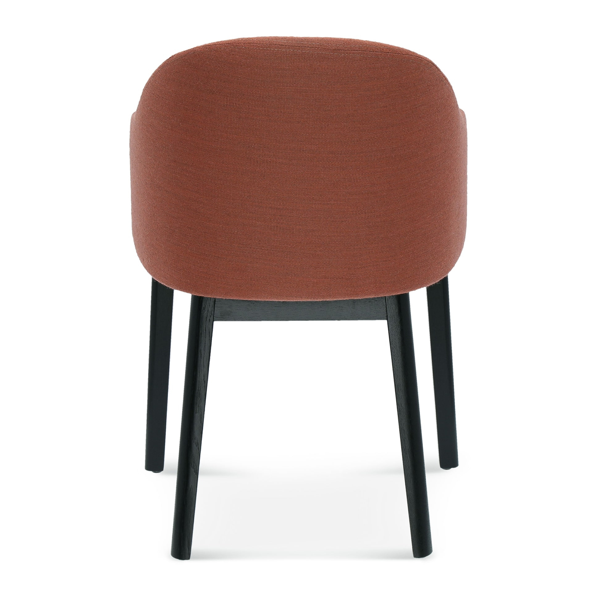Fully upholstered wooden armchair B-3060