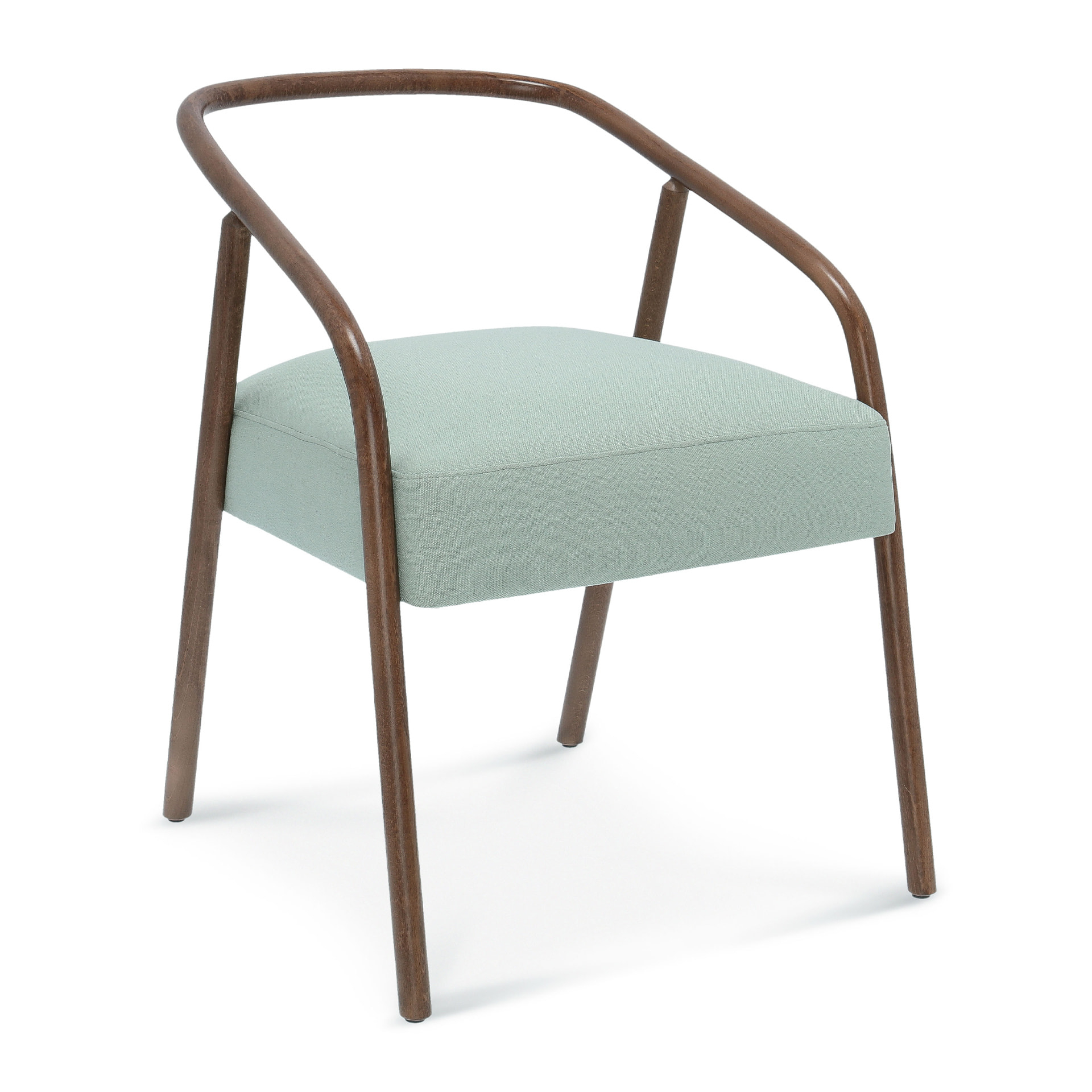 Wooden armchair with upholstered seat B-3061