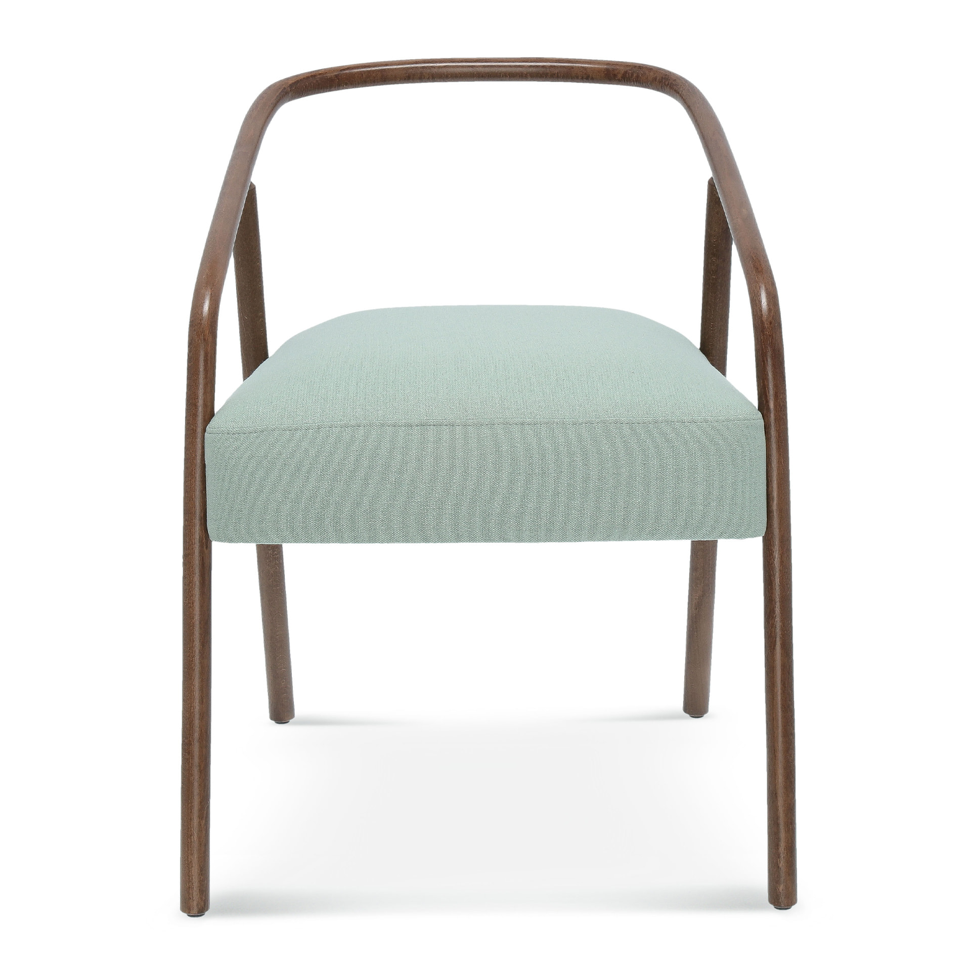 Wooden armchair with upholstered seat B-3061