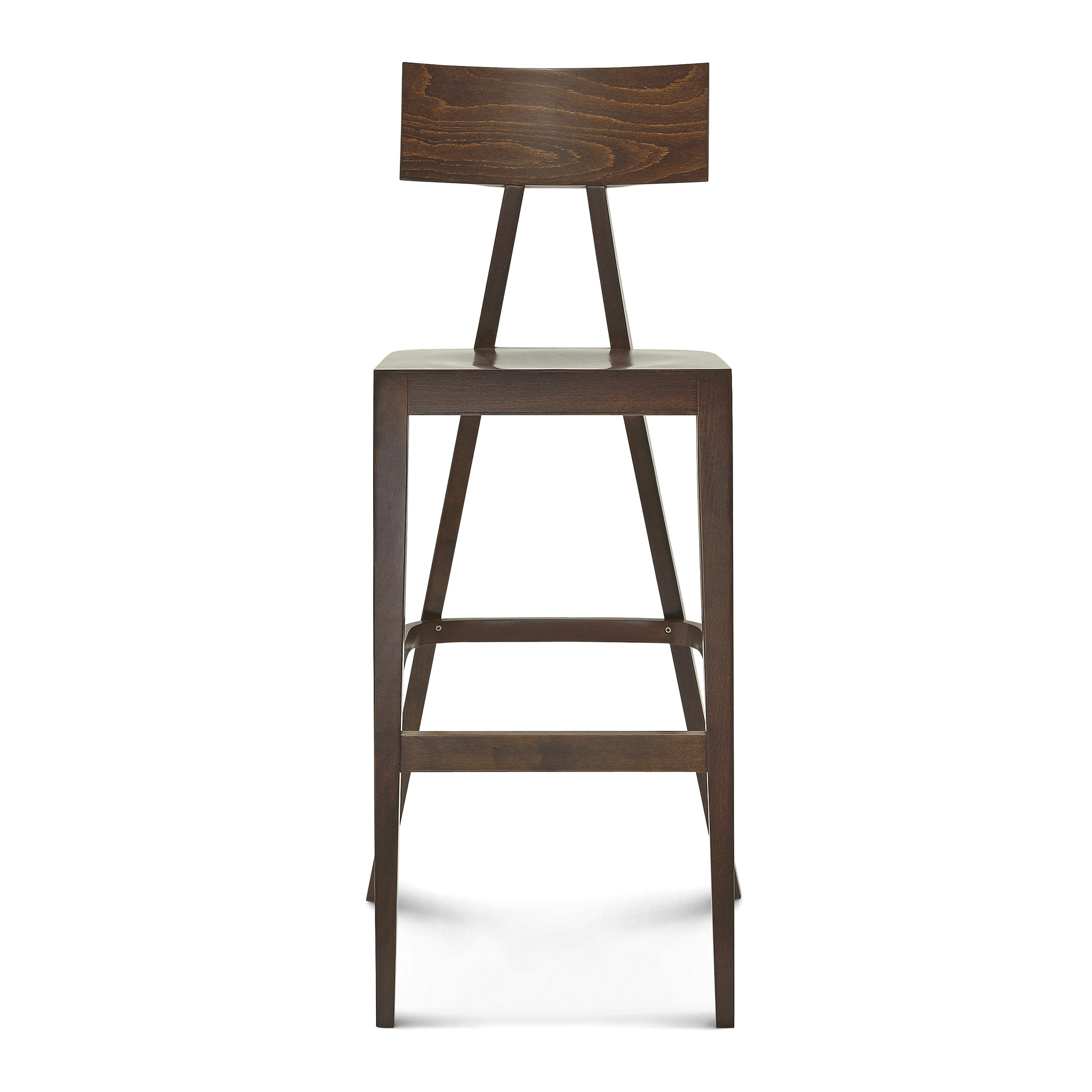 Taburete de bar de madera con asiento macizo o acolchado H-3046