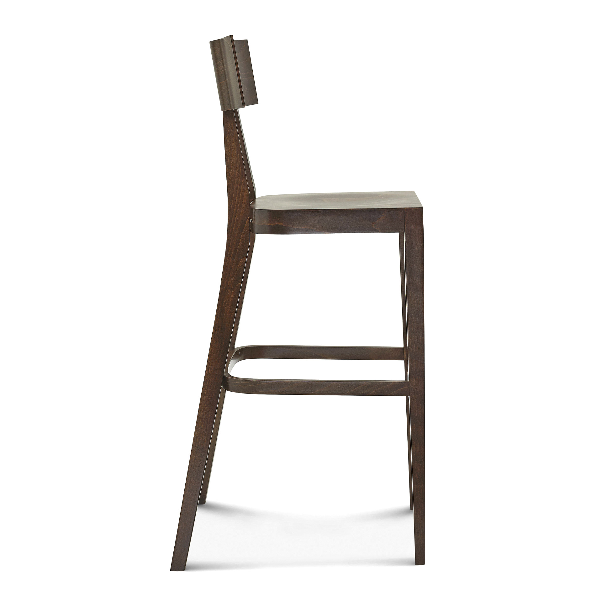 Taburete de bar de madera con asiento macizo o acolchado H-3046