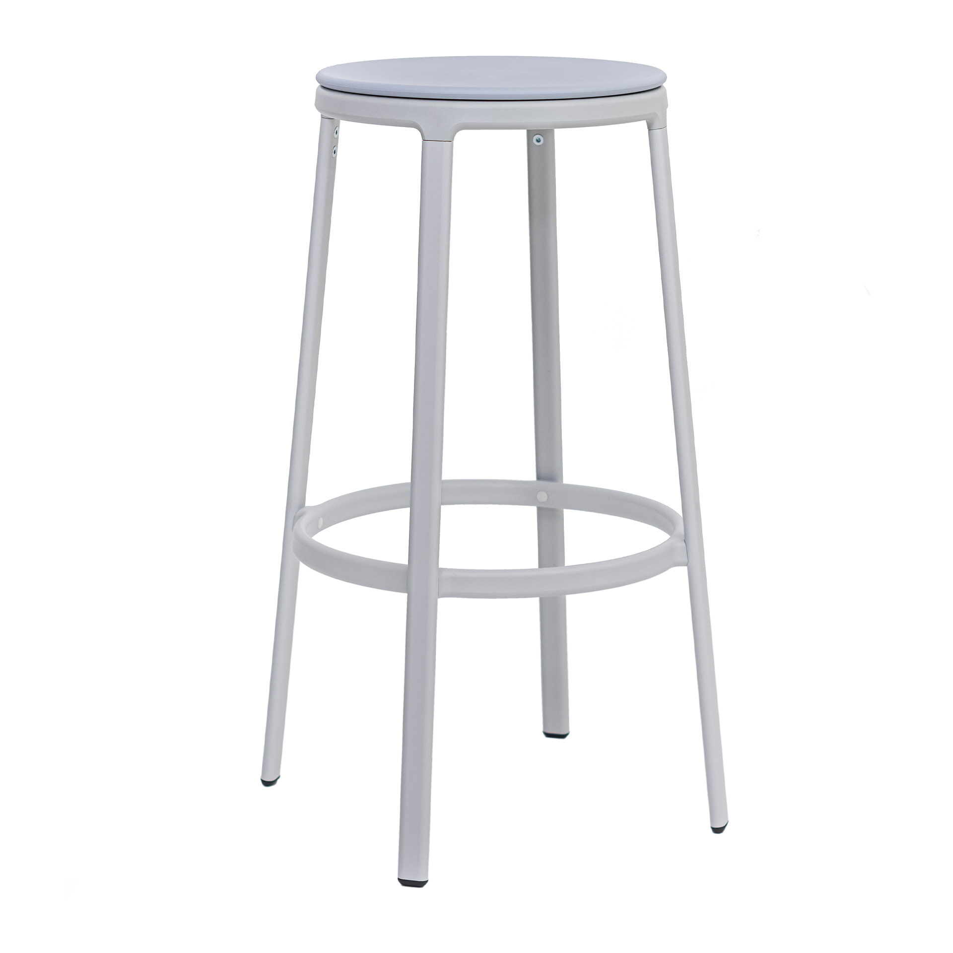 Stool with steel frame C-5093 Round B