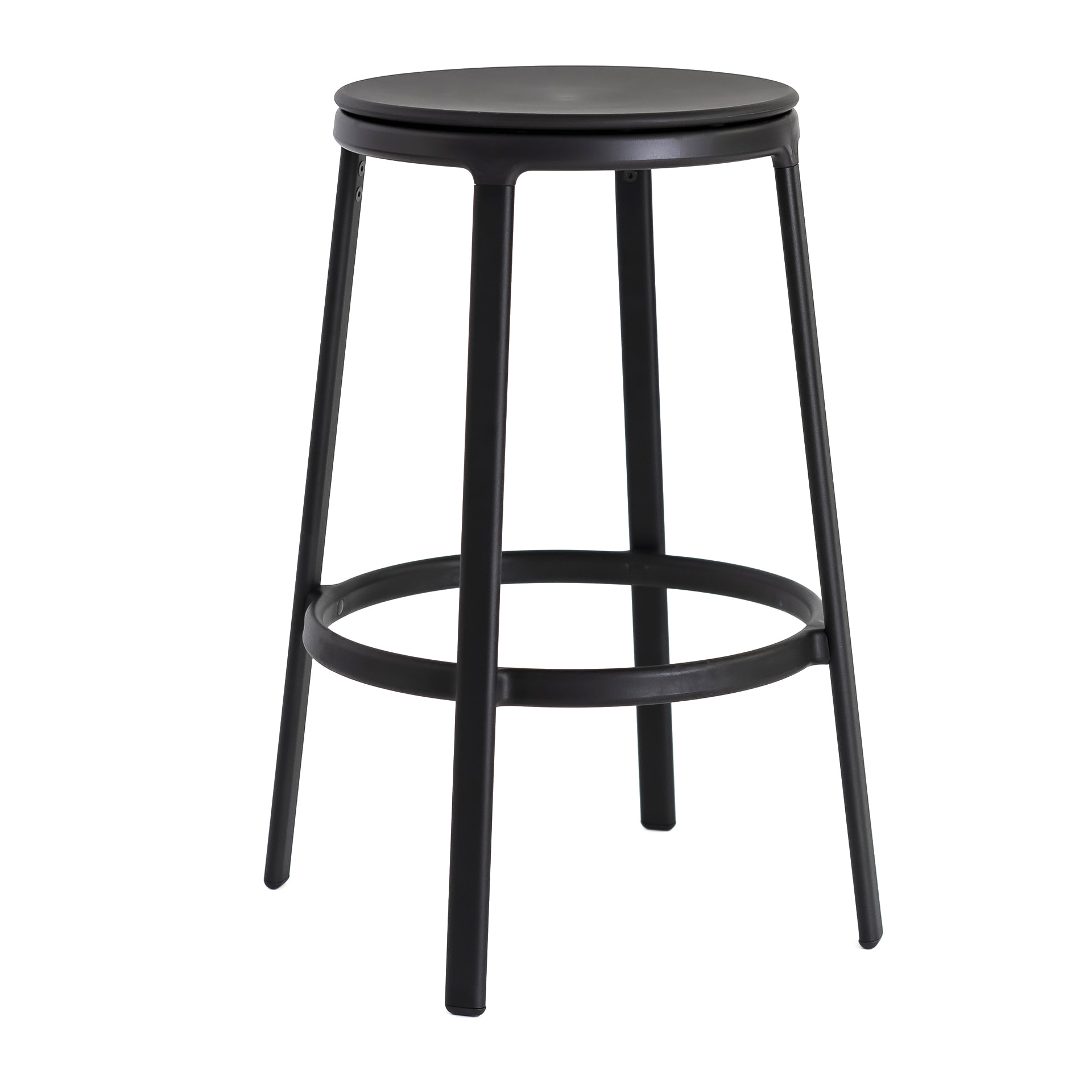 Steel frame counter stool