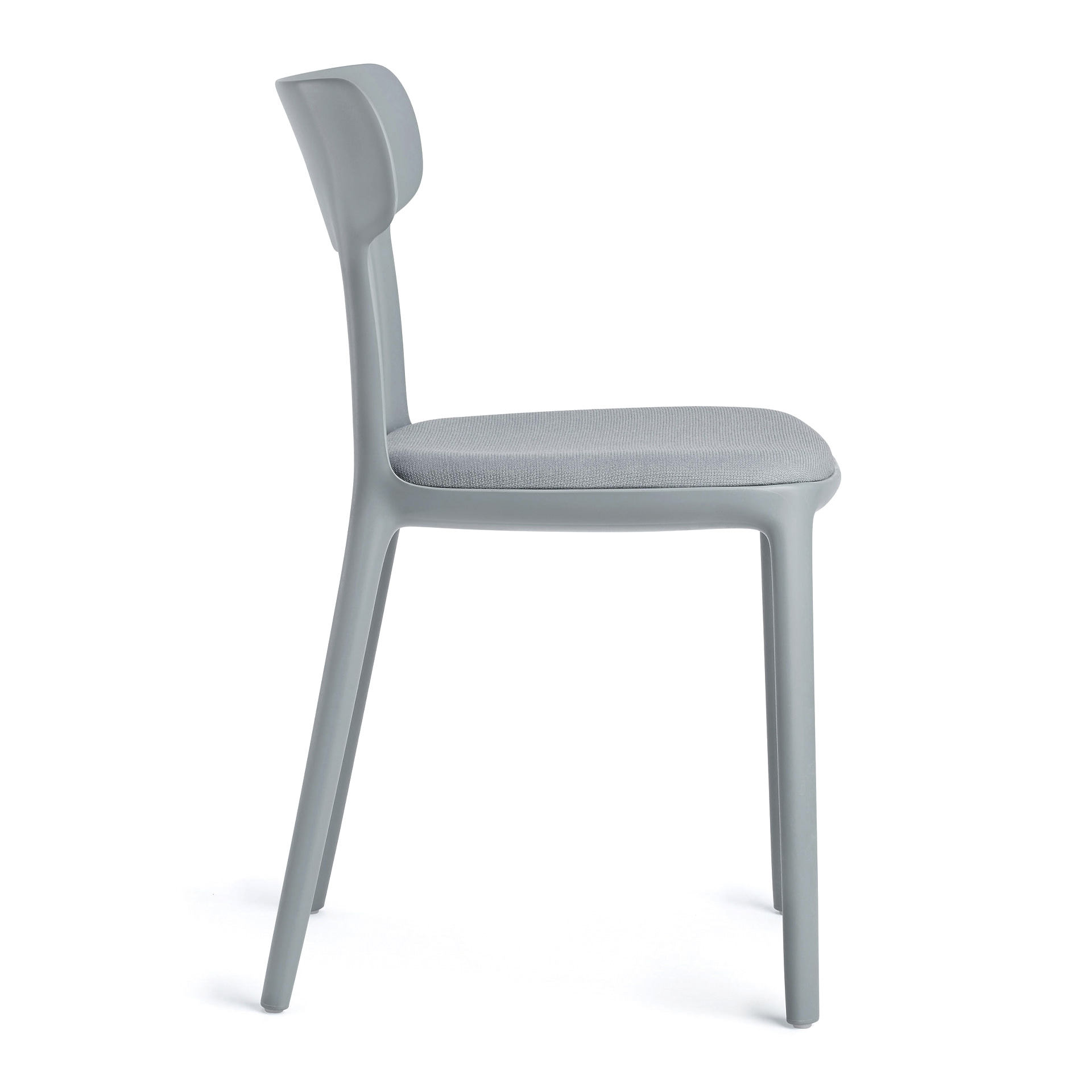 Patio polypropylene chair with padded seat A-Canova
