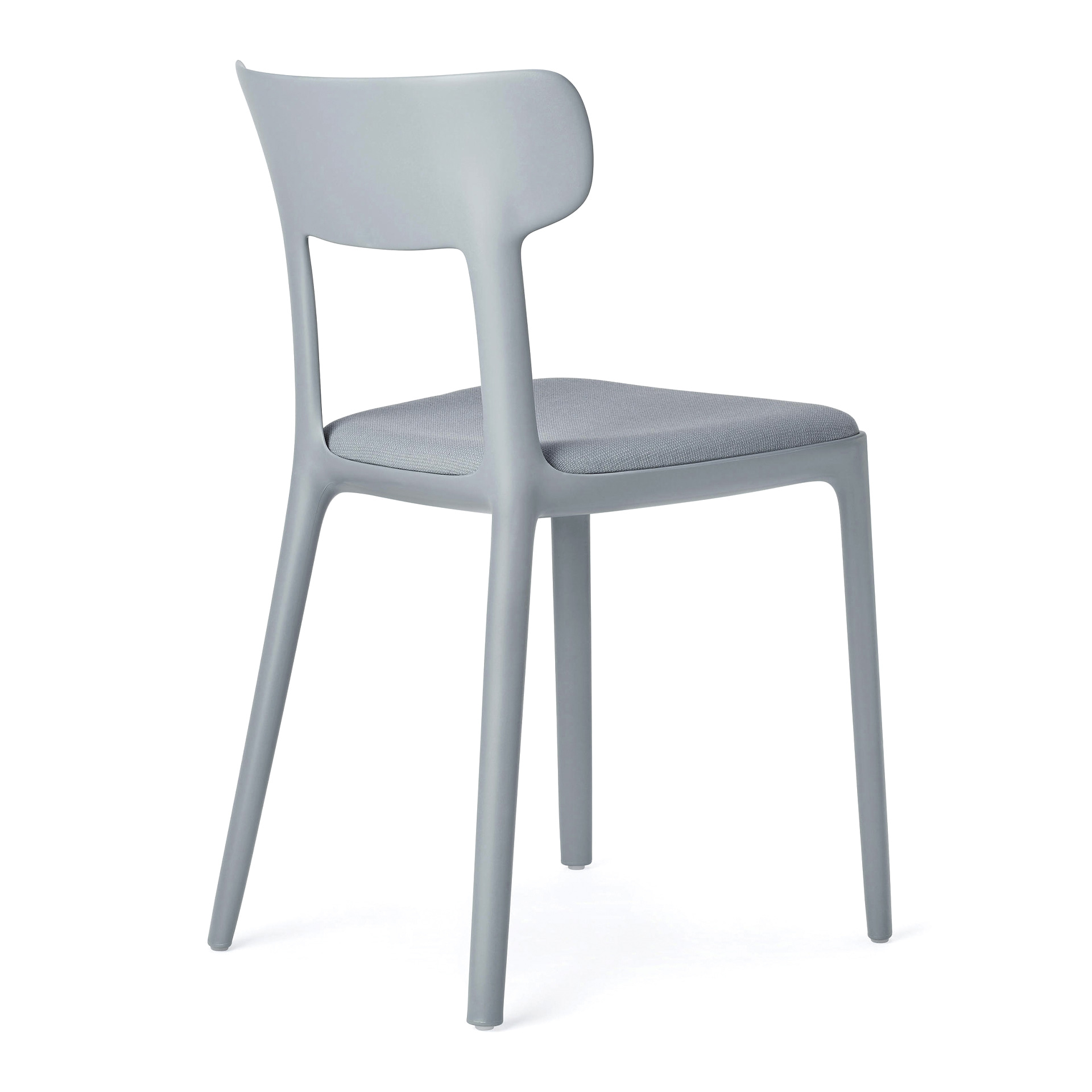 Patio polypropylene chair with padded seat A-Canova