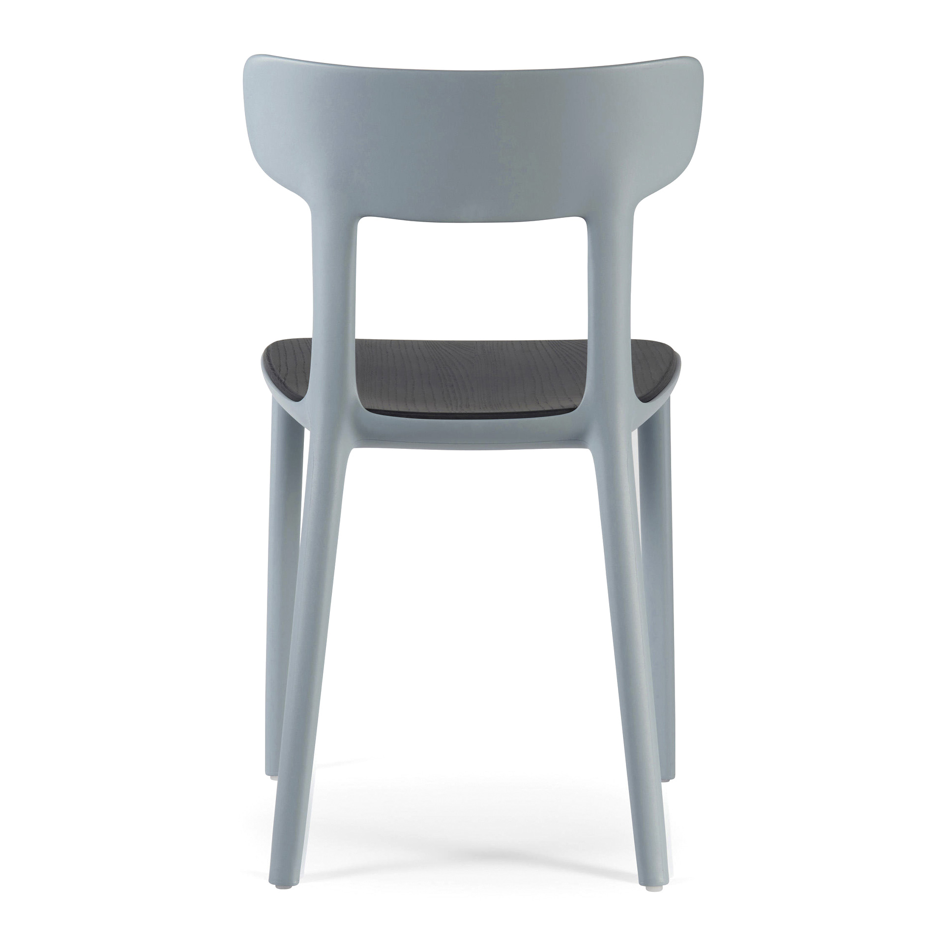 Patio polypropylene chair with wooden seat A-Canova Wood
