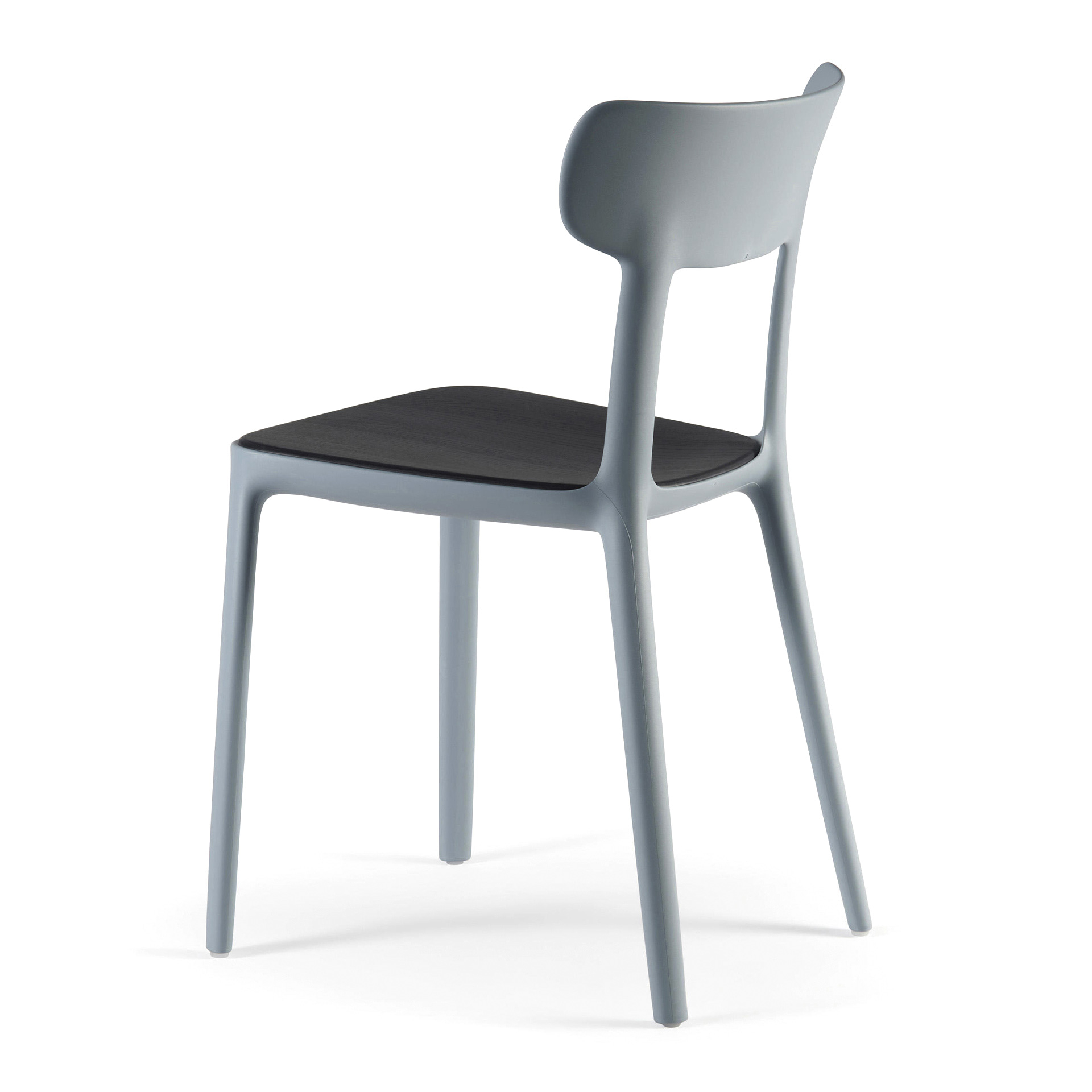 Patio polypropylene chair with wooden seat A-Canova Wood