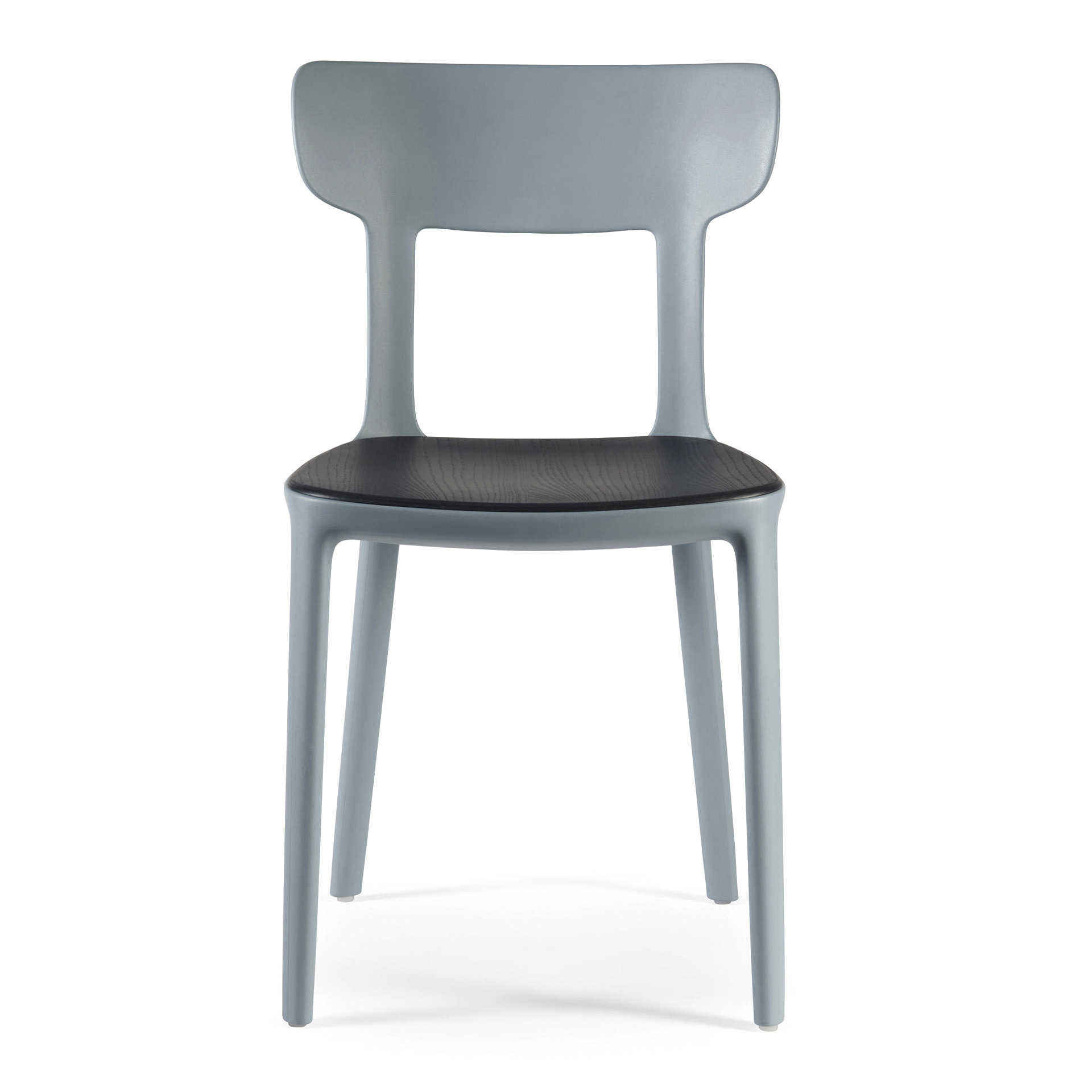 Patio polypropylene chair with wooden seat A-Canova Wood