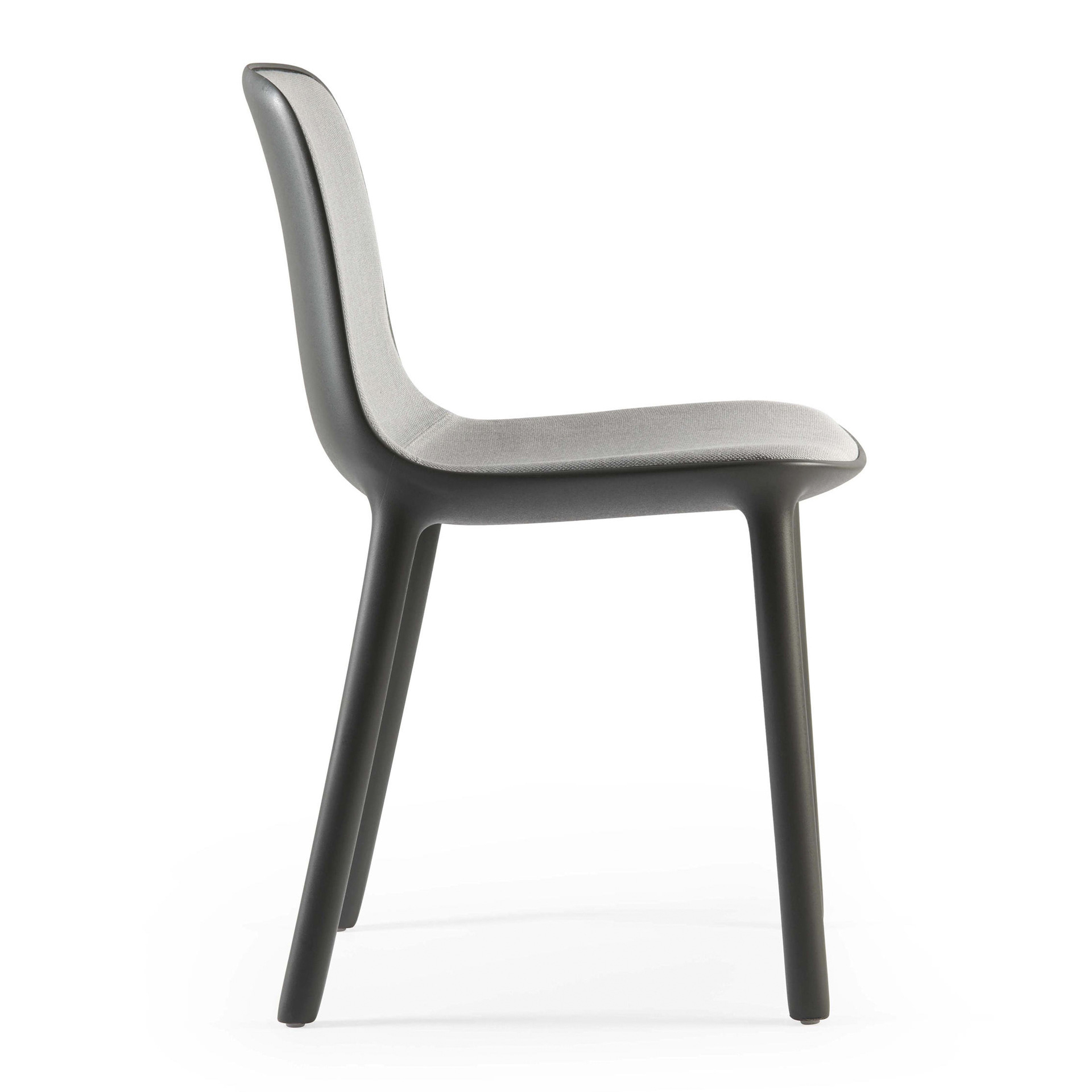 Polypropylene chair with upholstered shell A-Freya
