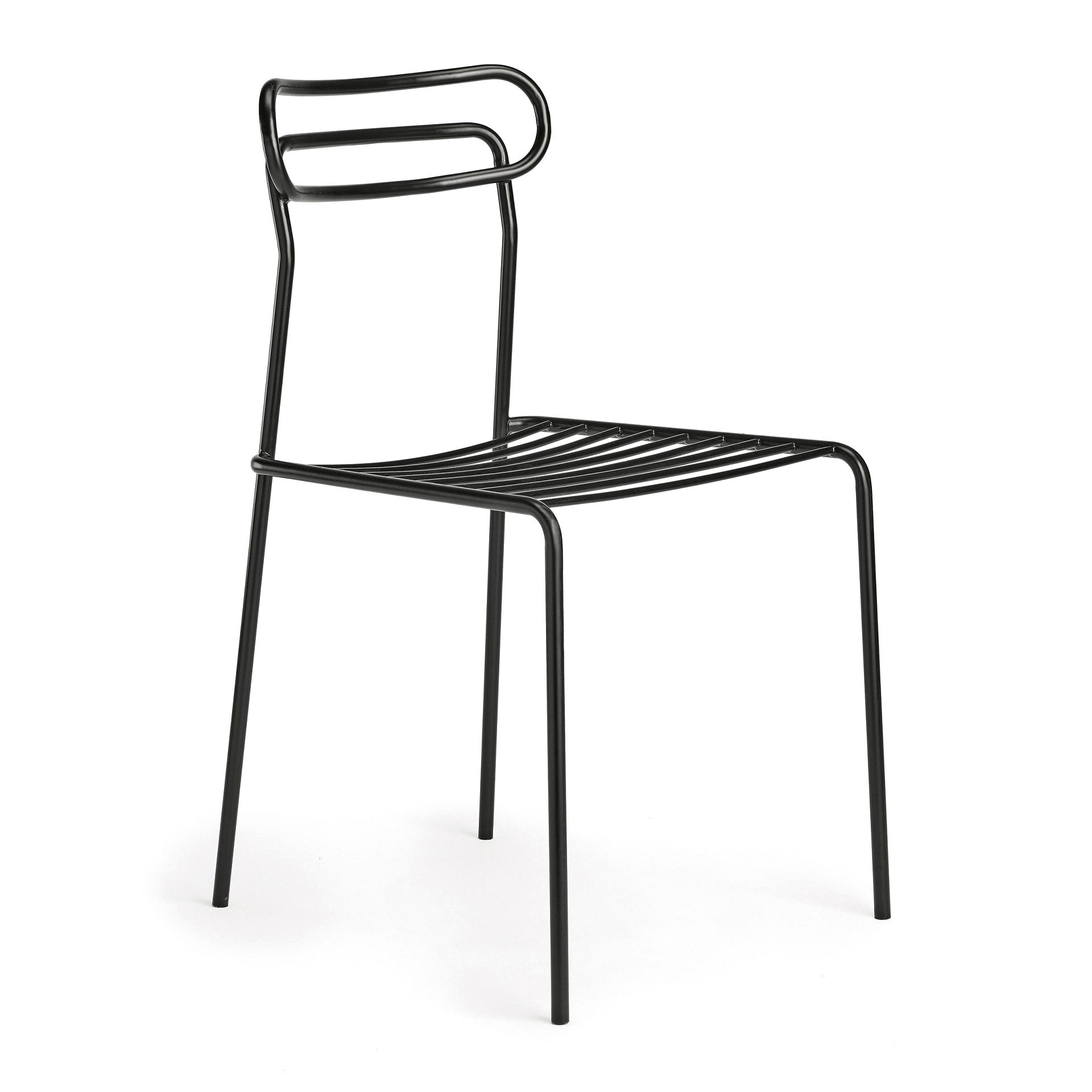 Patio metal stackable chair