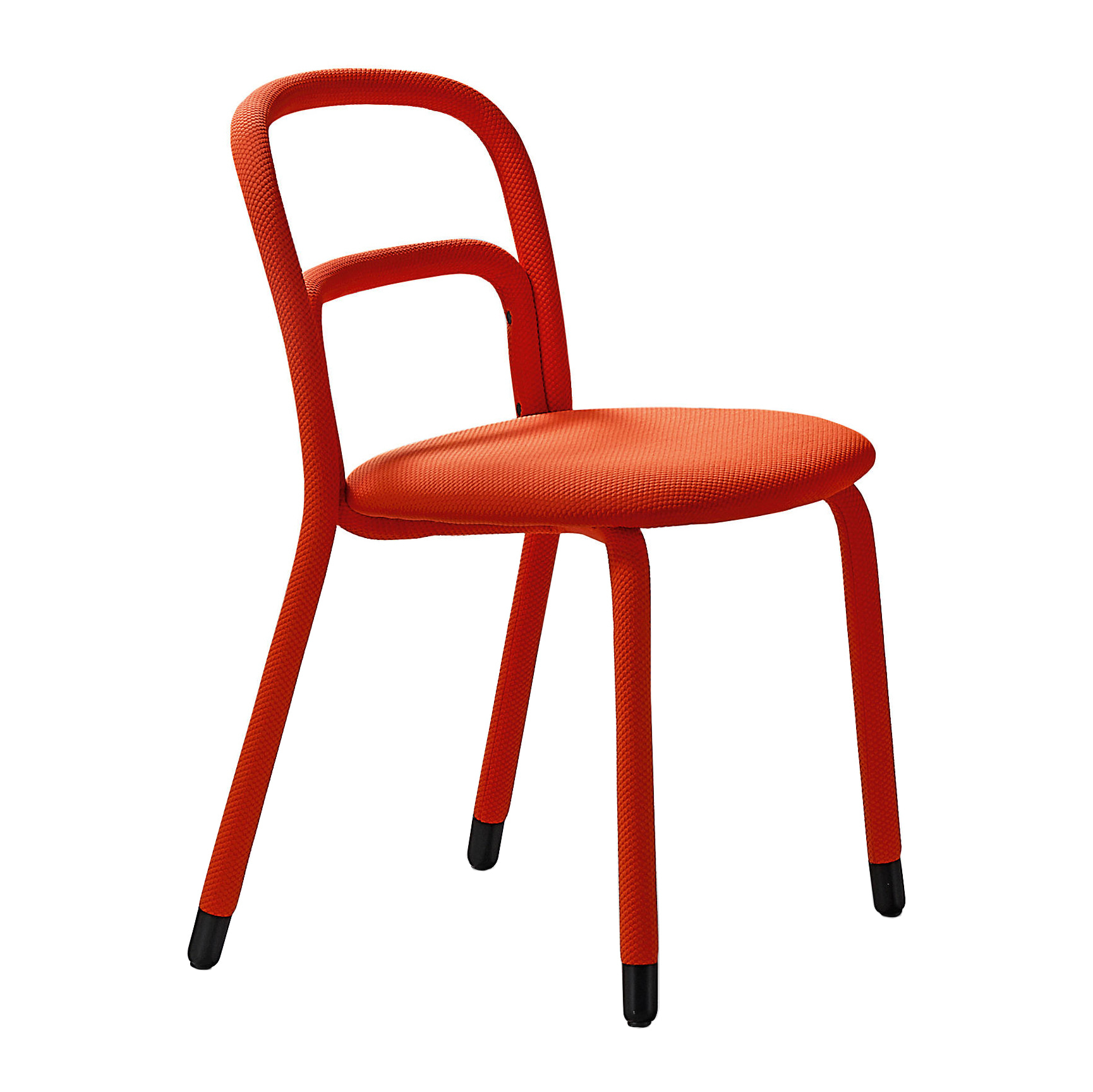 Dining upholstered chair with steel frame
