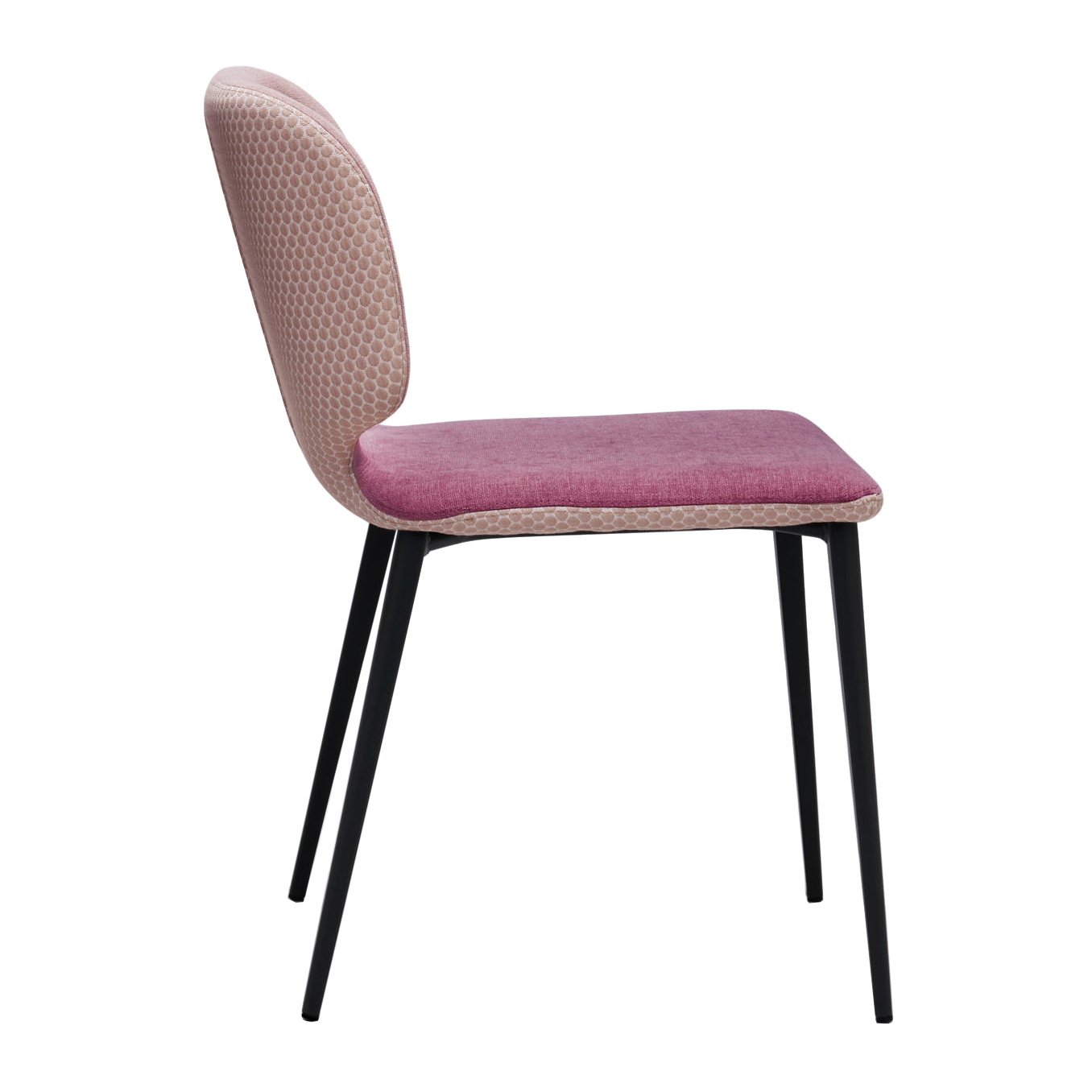 Steel chair with shell in fabric or leather A-Wrap SM TS