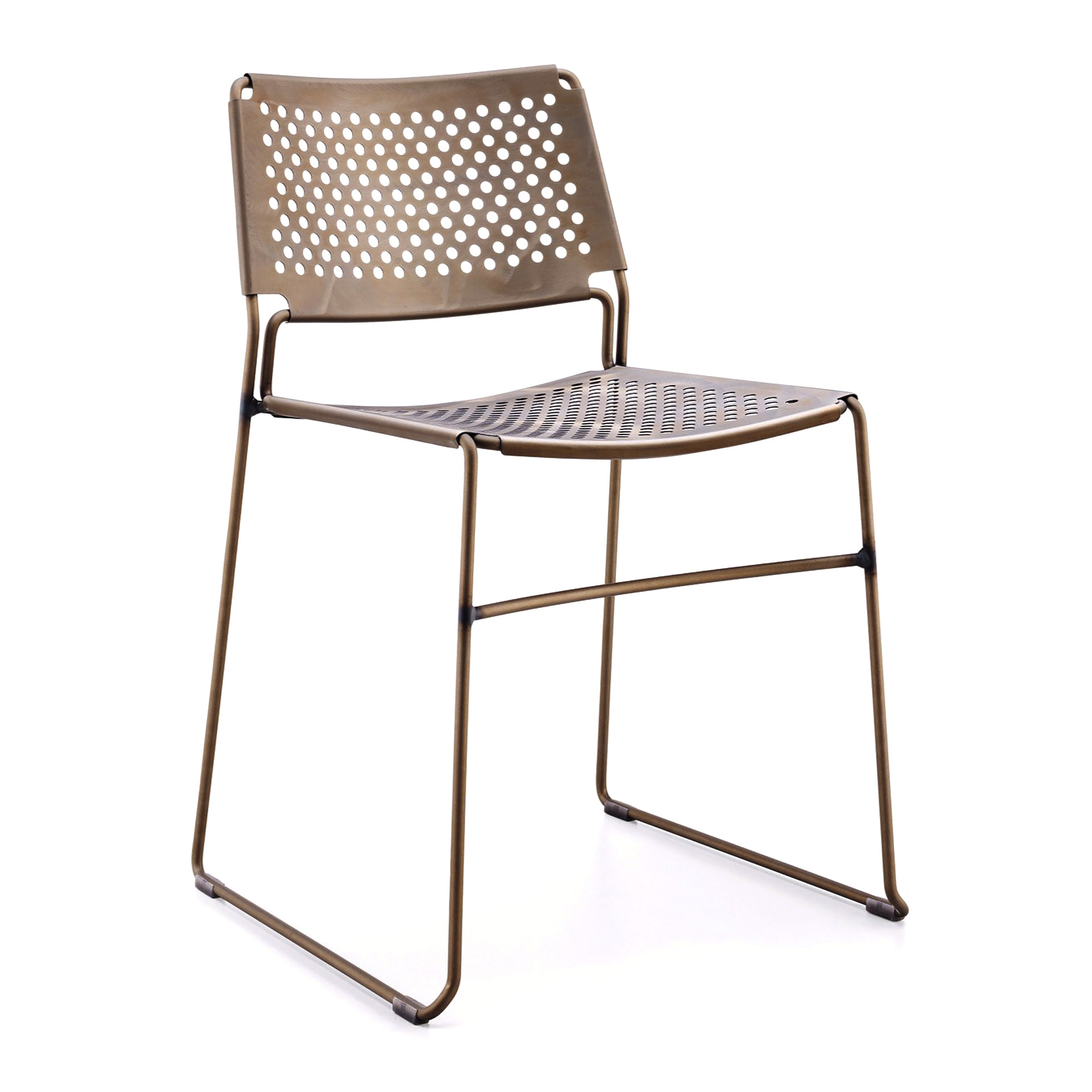 Stackable sled base steel chair A-Slim SM