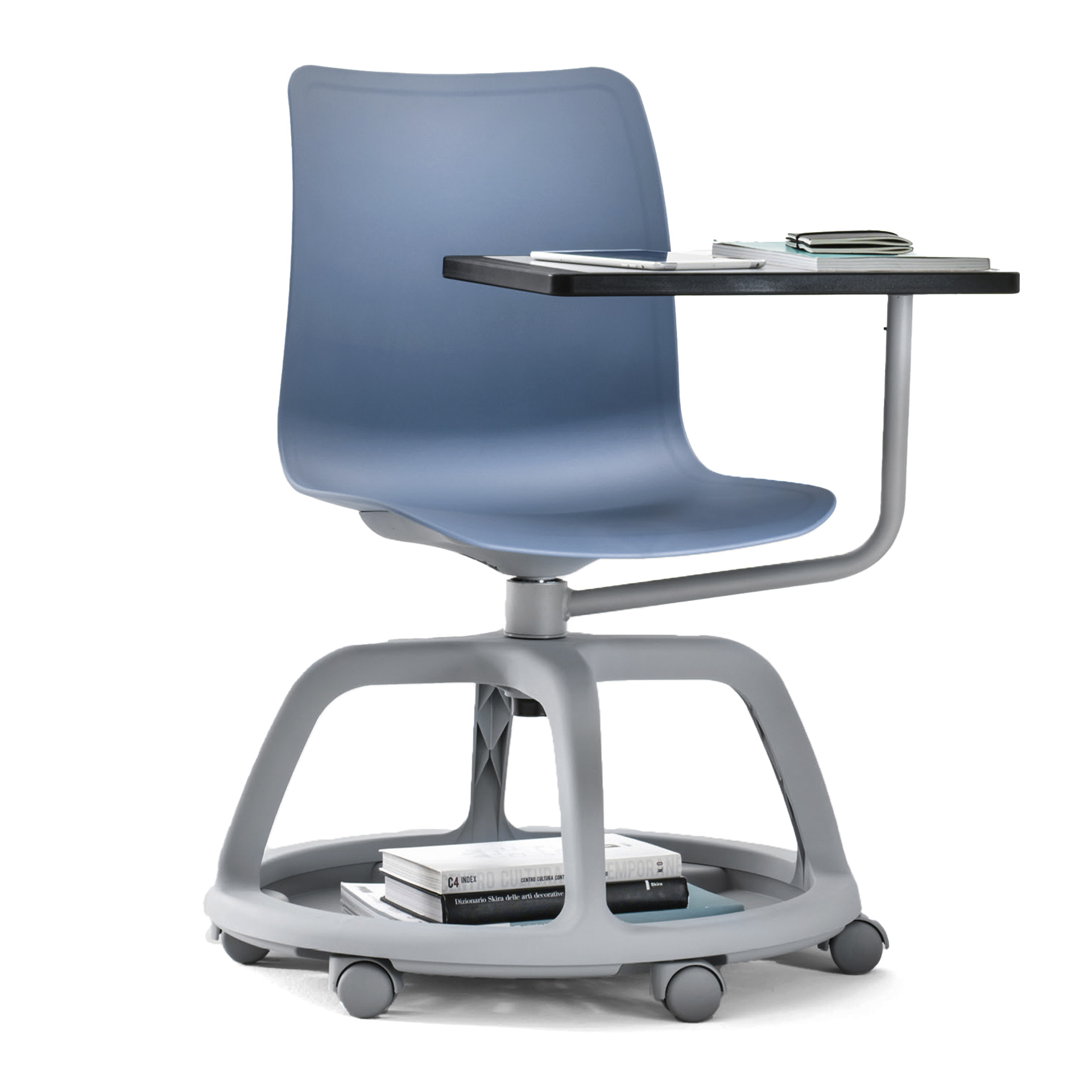 Swivel conference chair with table