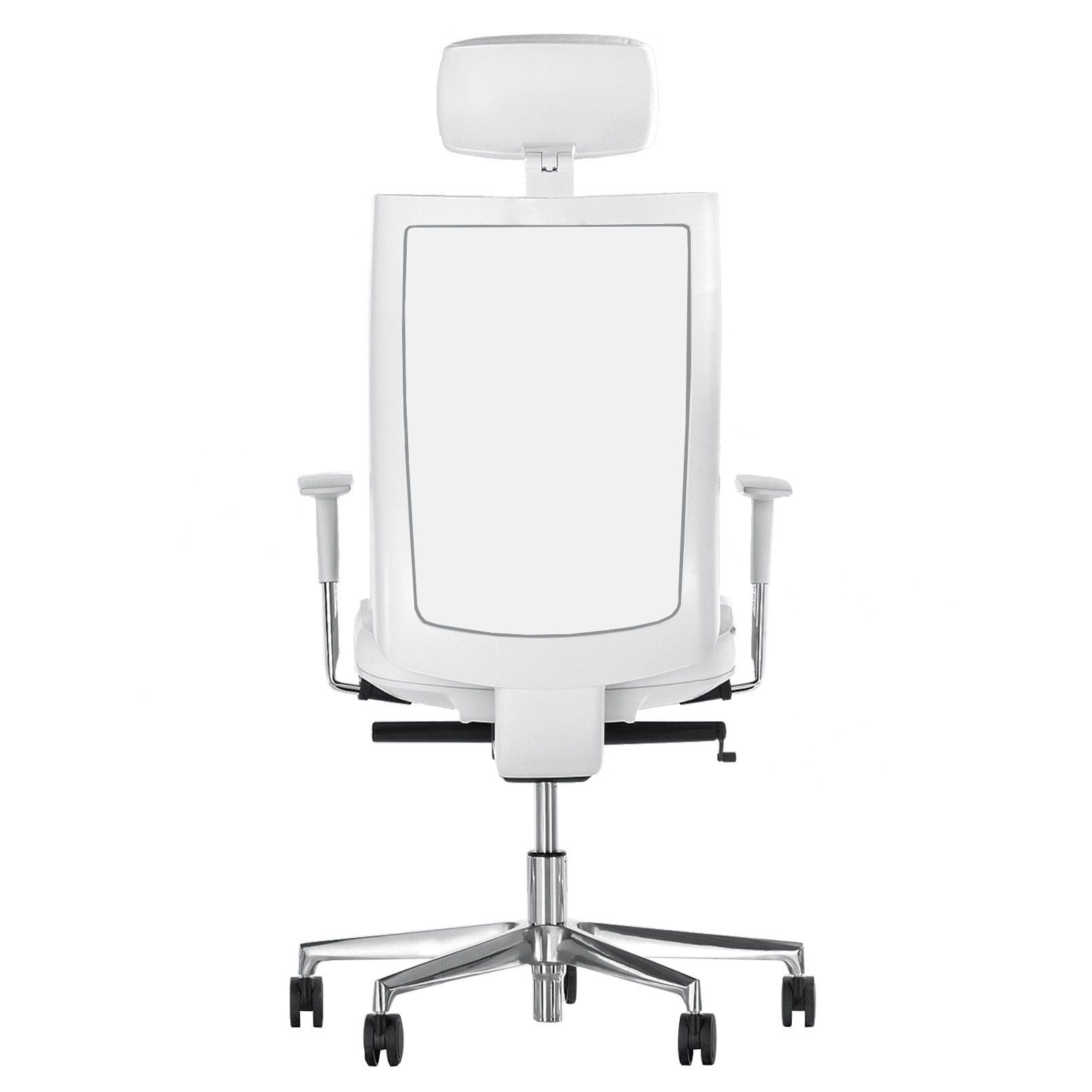 Mesh back operative chair with headrest