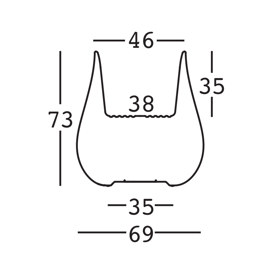 Polyethylene pot Drop