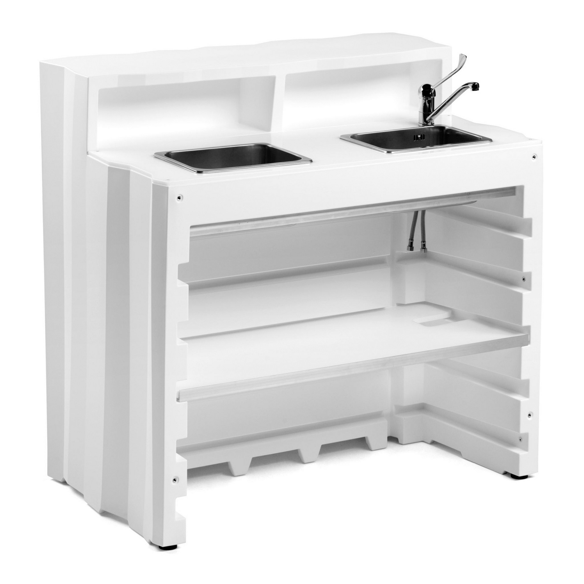 Polyethylene central bar counter Frozen Desk
