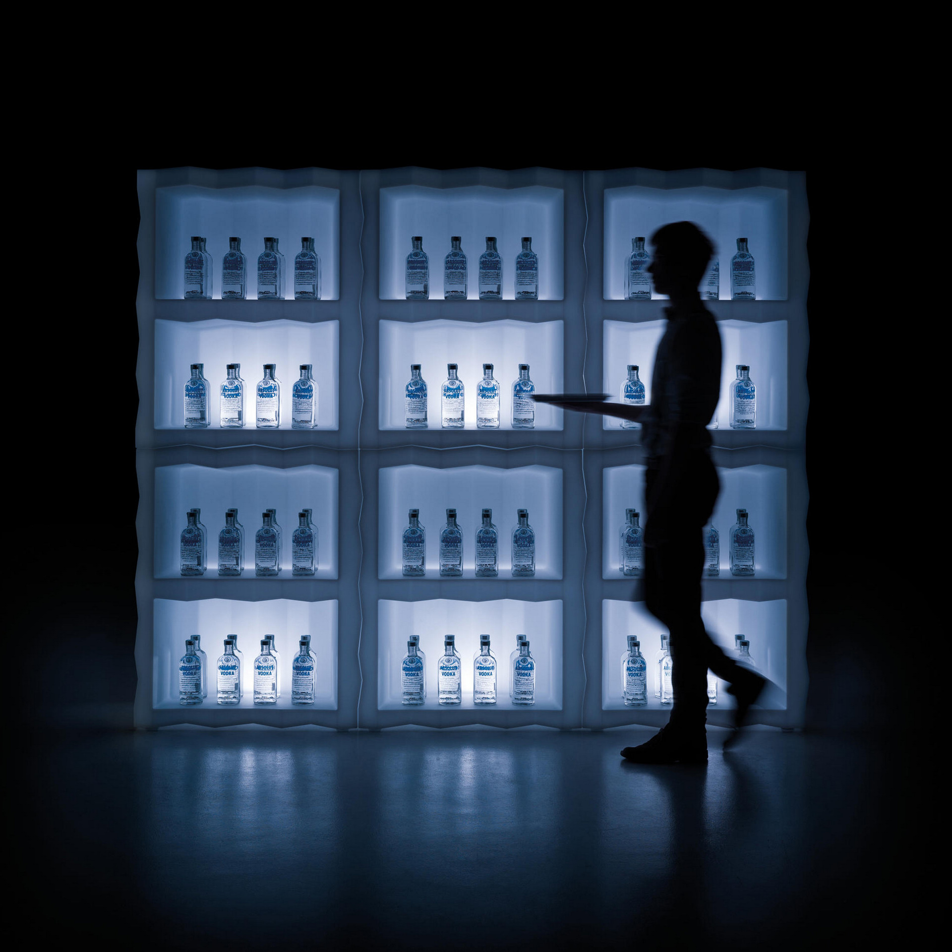 Polyethylene drinks or container cabinet Frozen Display