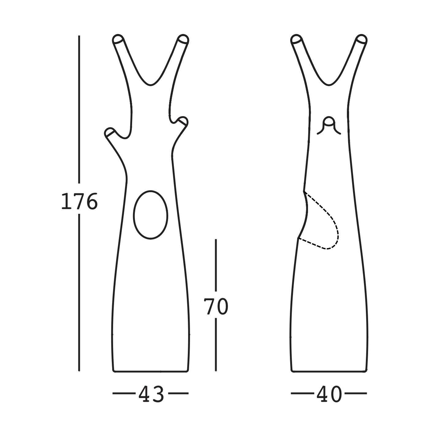 Polyethylene coat stand Godot