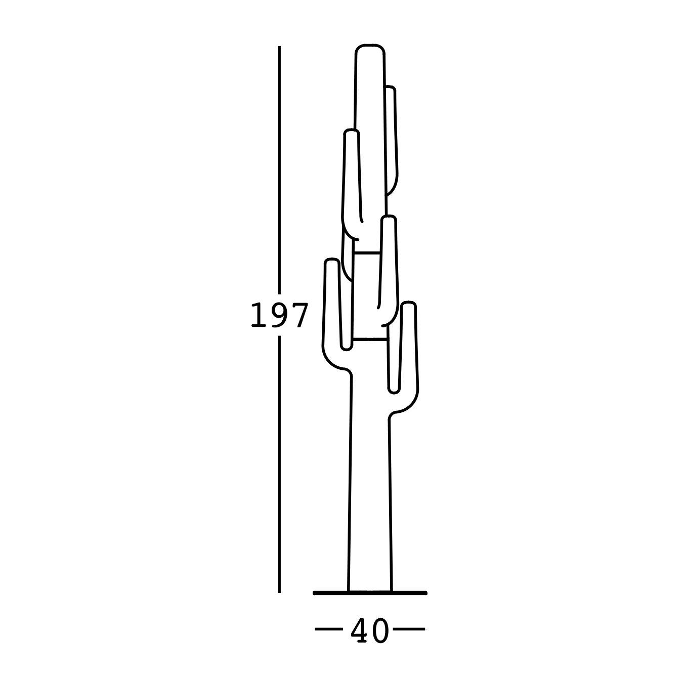 Polyethylene coat stand Lapsus