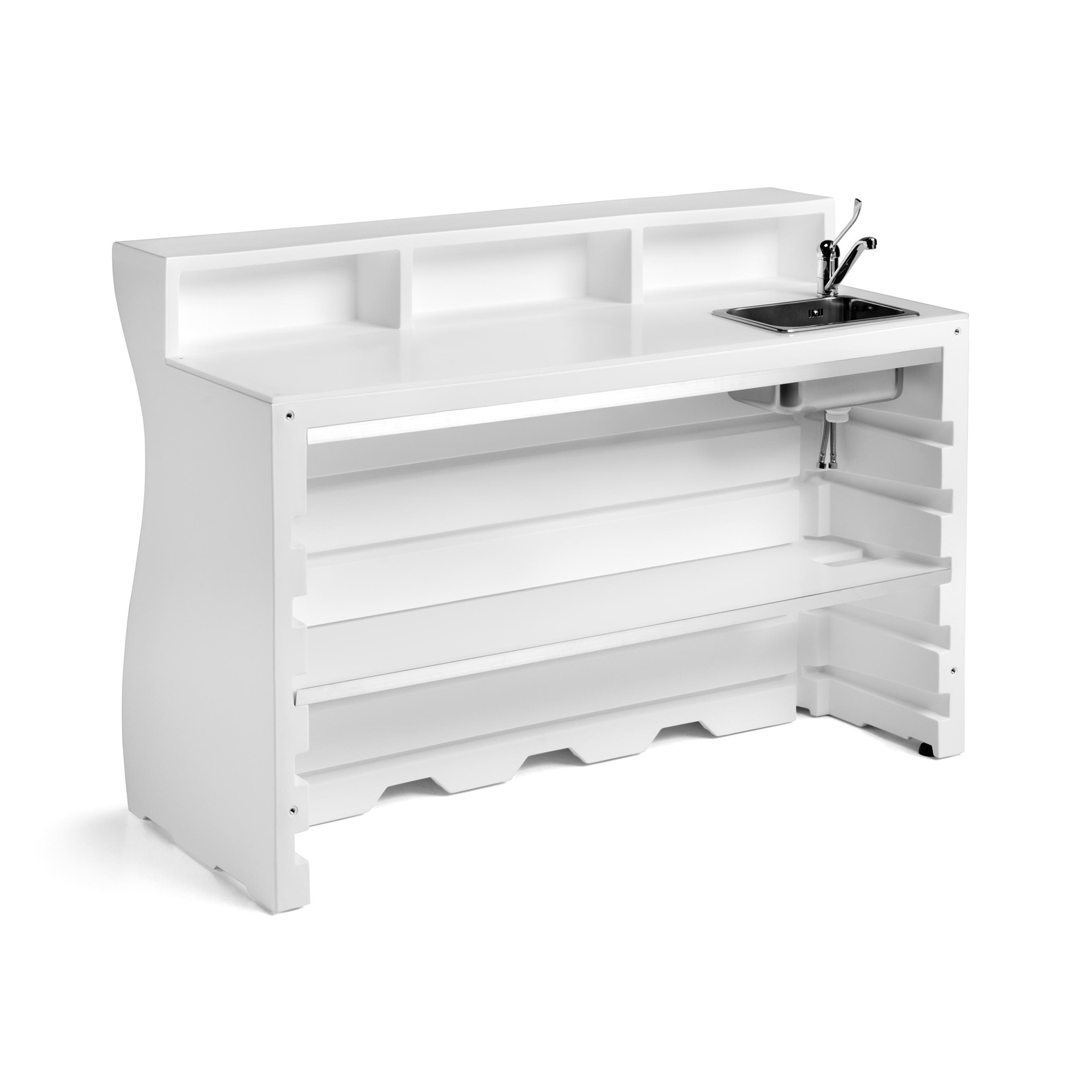 Polyethylene central bar counter Bartolomeo Desk