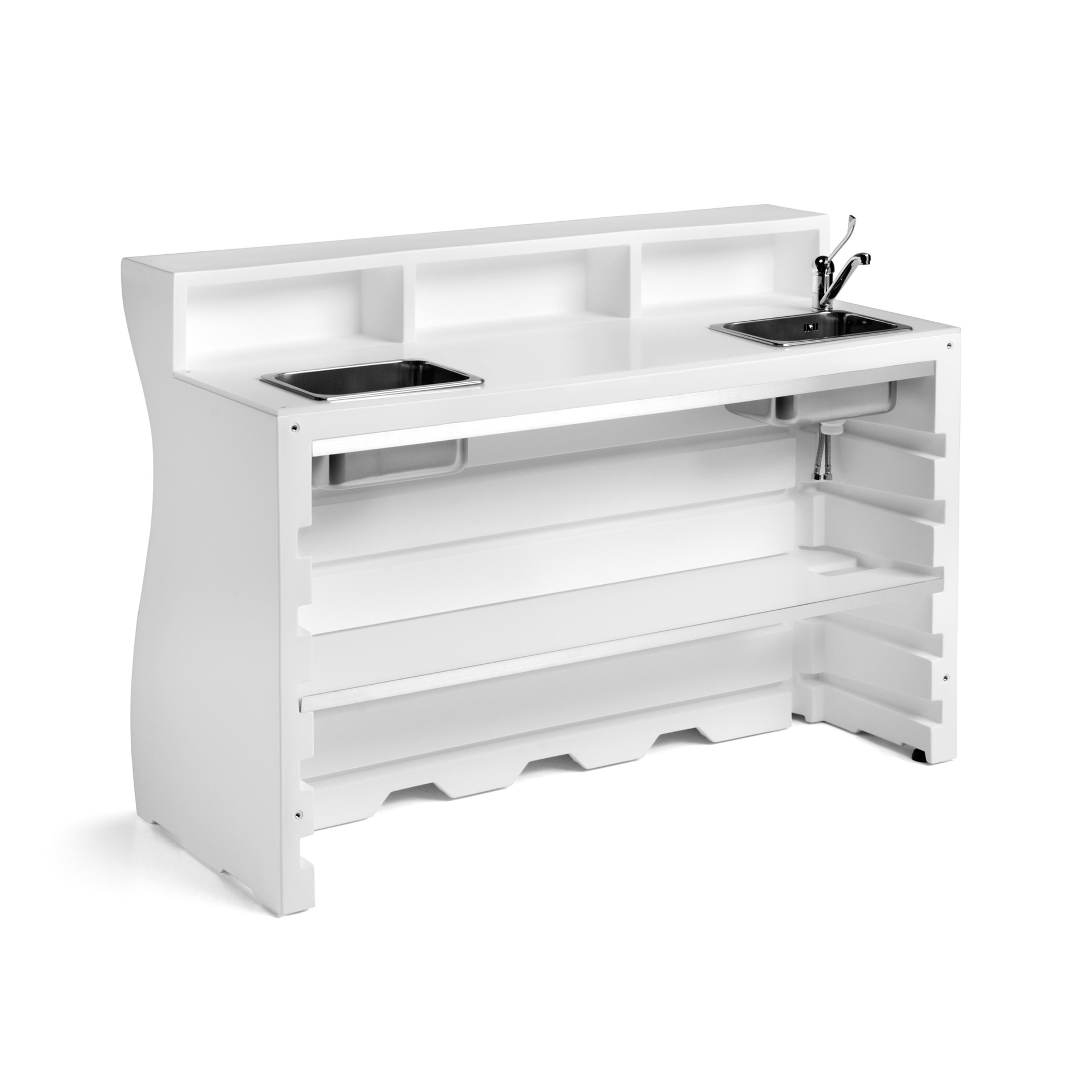 Polyethylene central bar counter Bartolomeo Desk