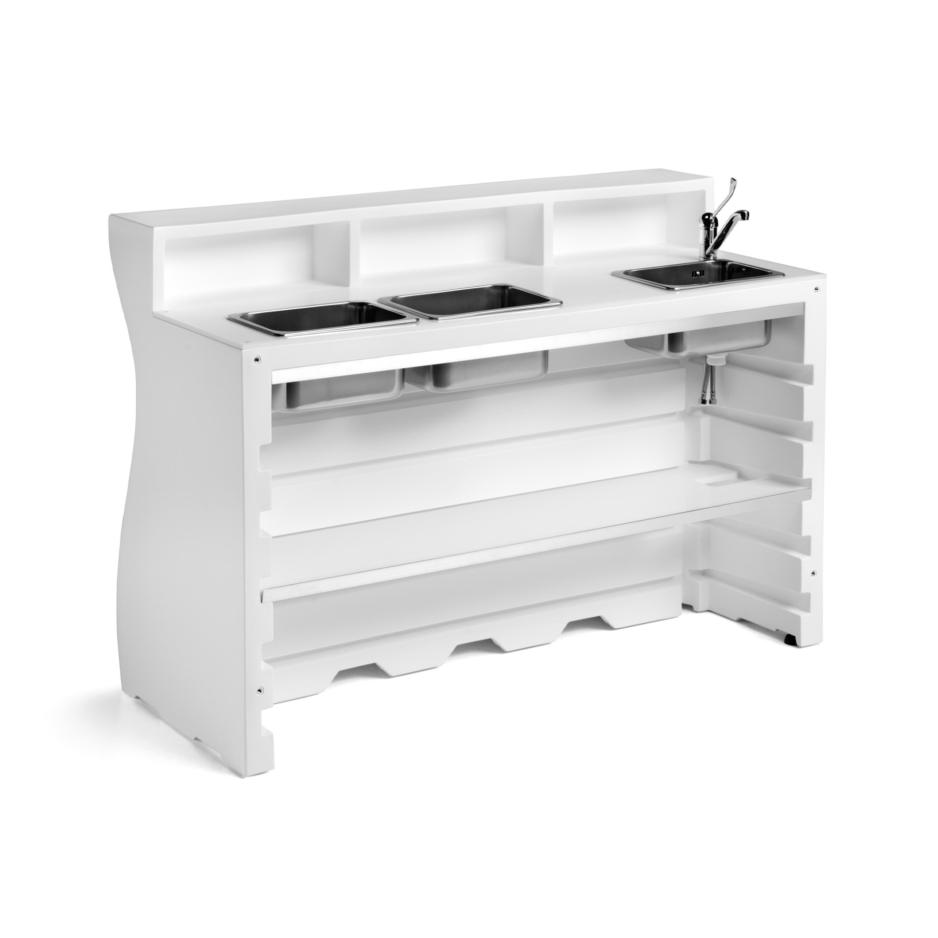 Polyethylene central bar counter Bartolomeo Desk