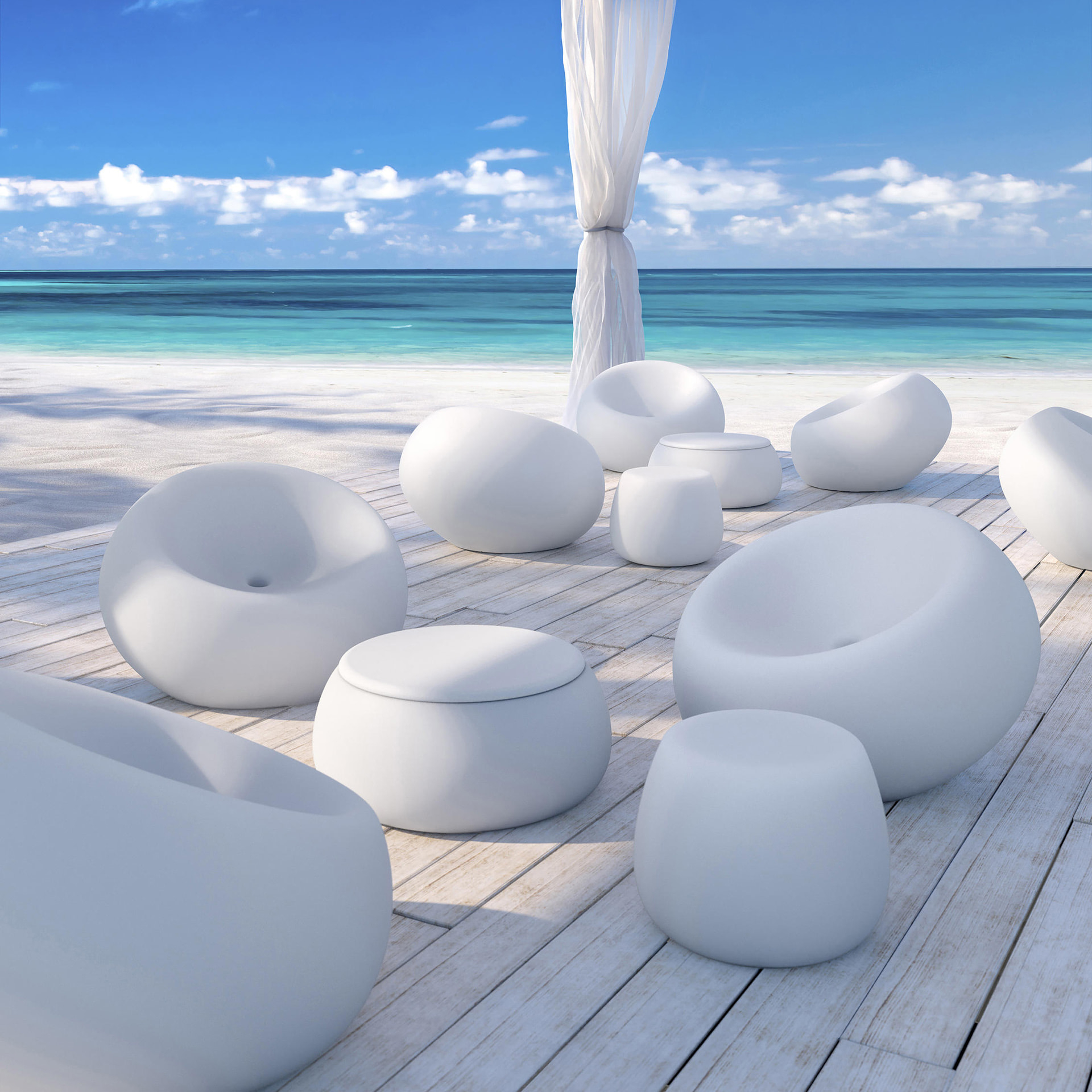 Polyethylene sofa S-Boom