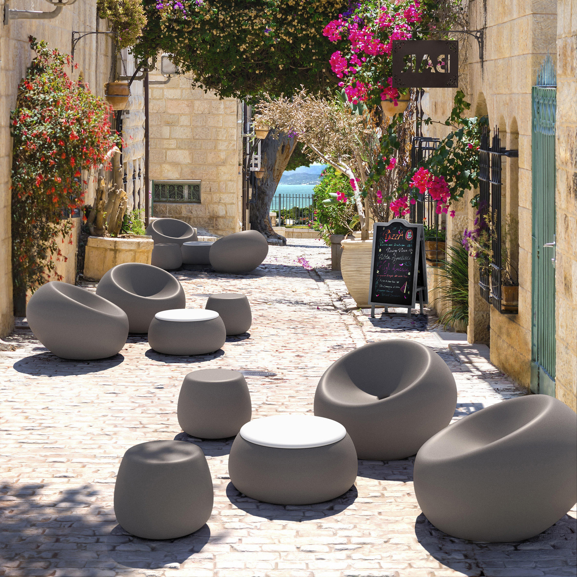Polyethylene sofa S-Boom