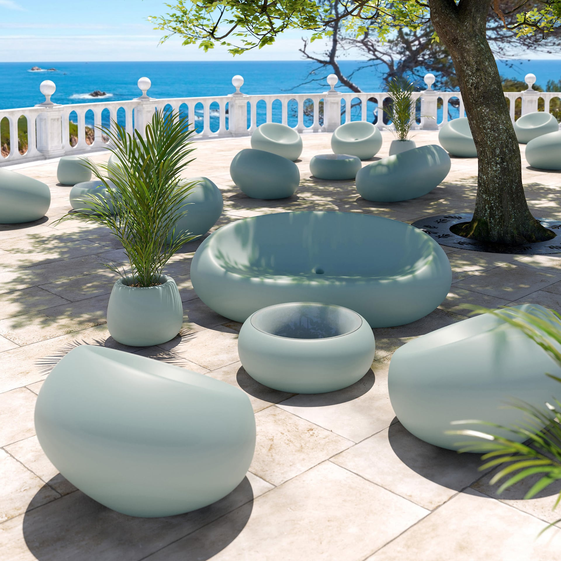 Polyethylene sofa S-Boom