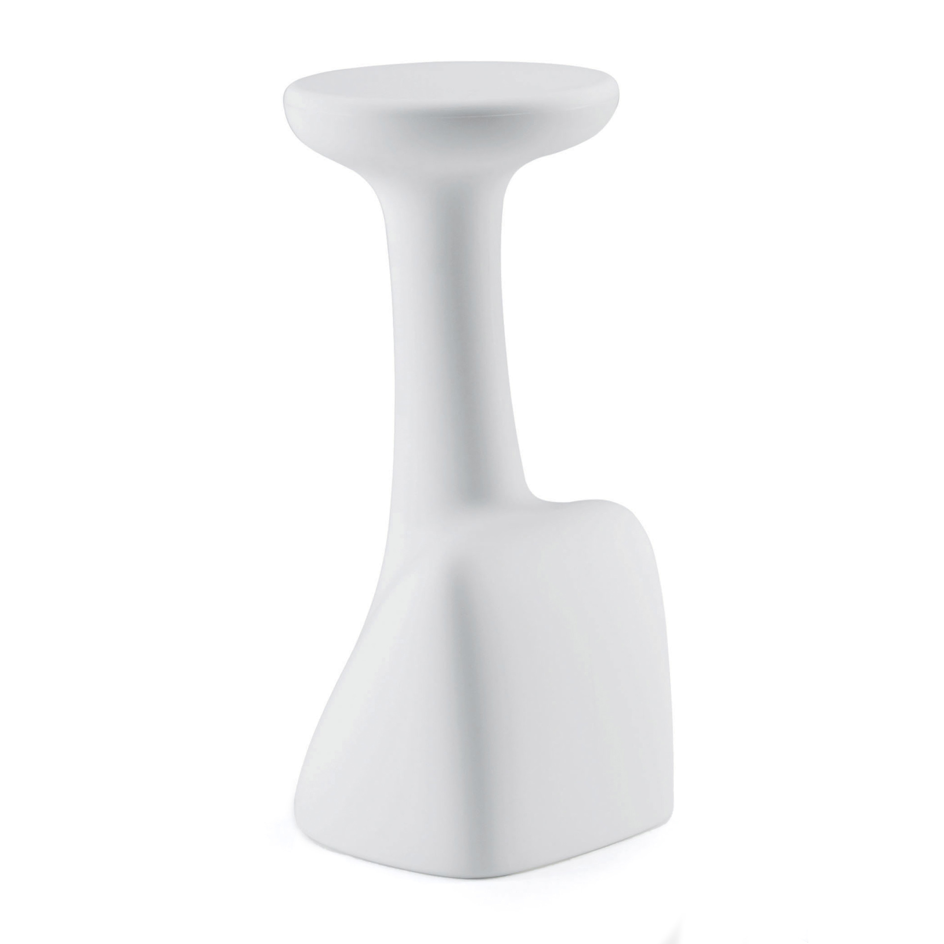 Outdoor stool with polyethylene shell