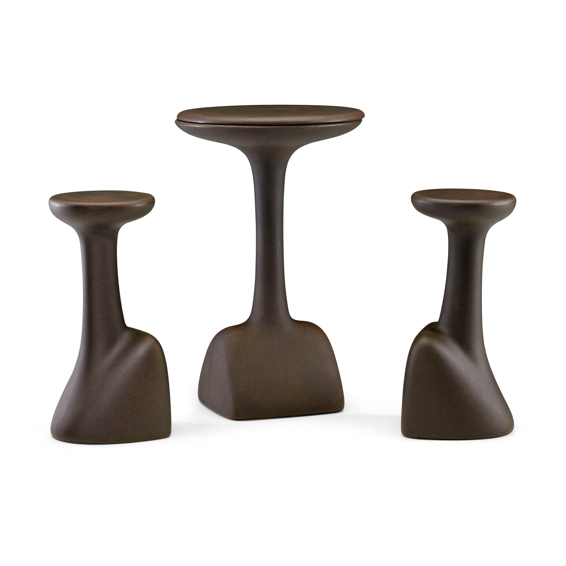 Outdoor high stool with polyethylene shell C-Armillaria