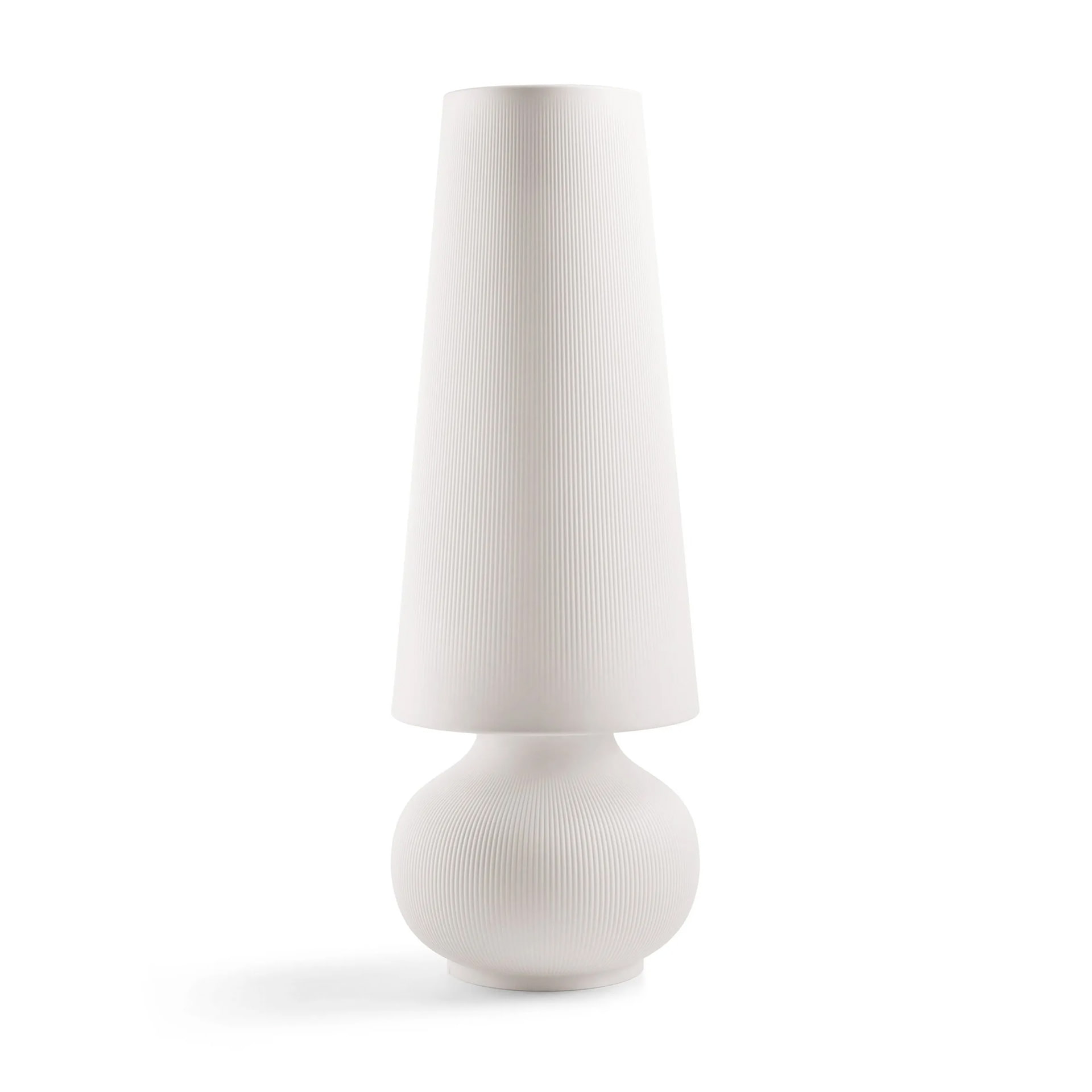 Large polyethylene LED floor lamp