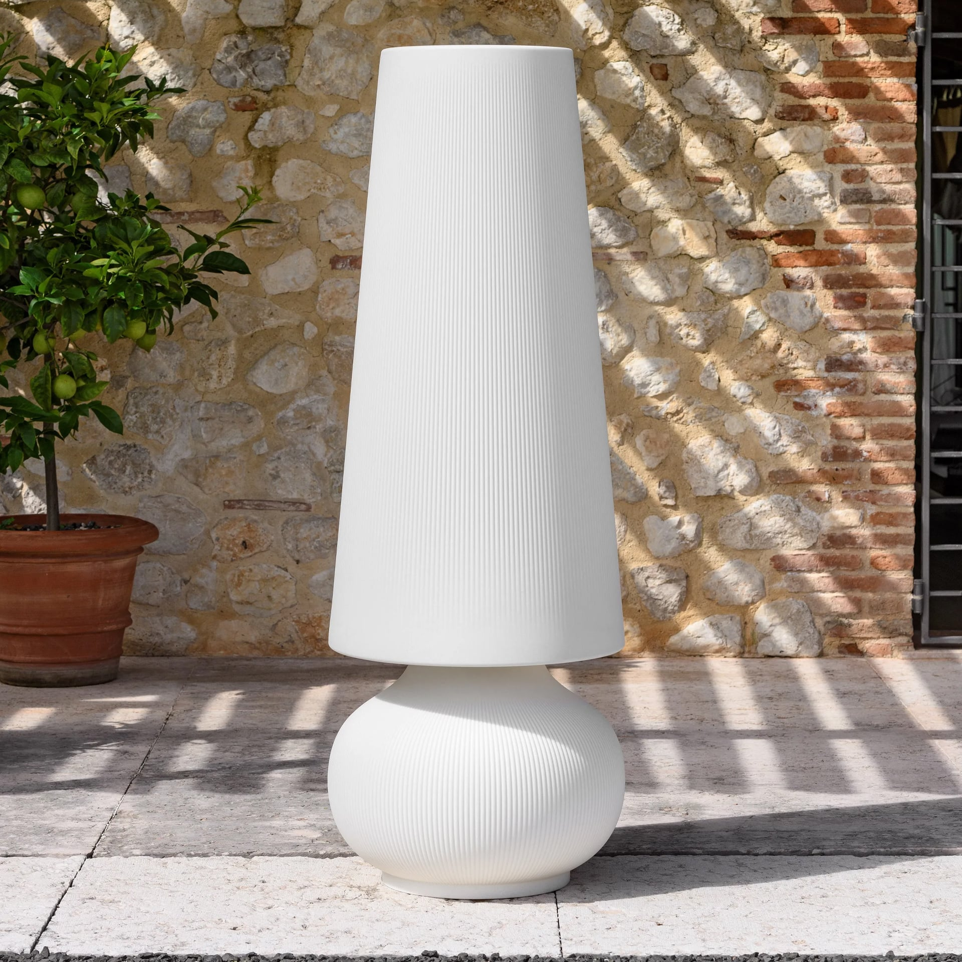 Large Polyethylene Outdoor Floor Lamp Fade